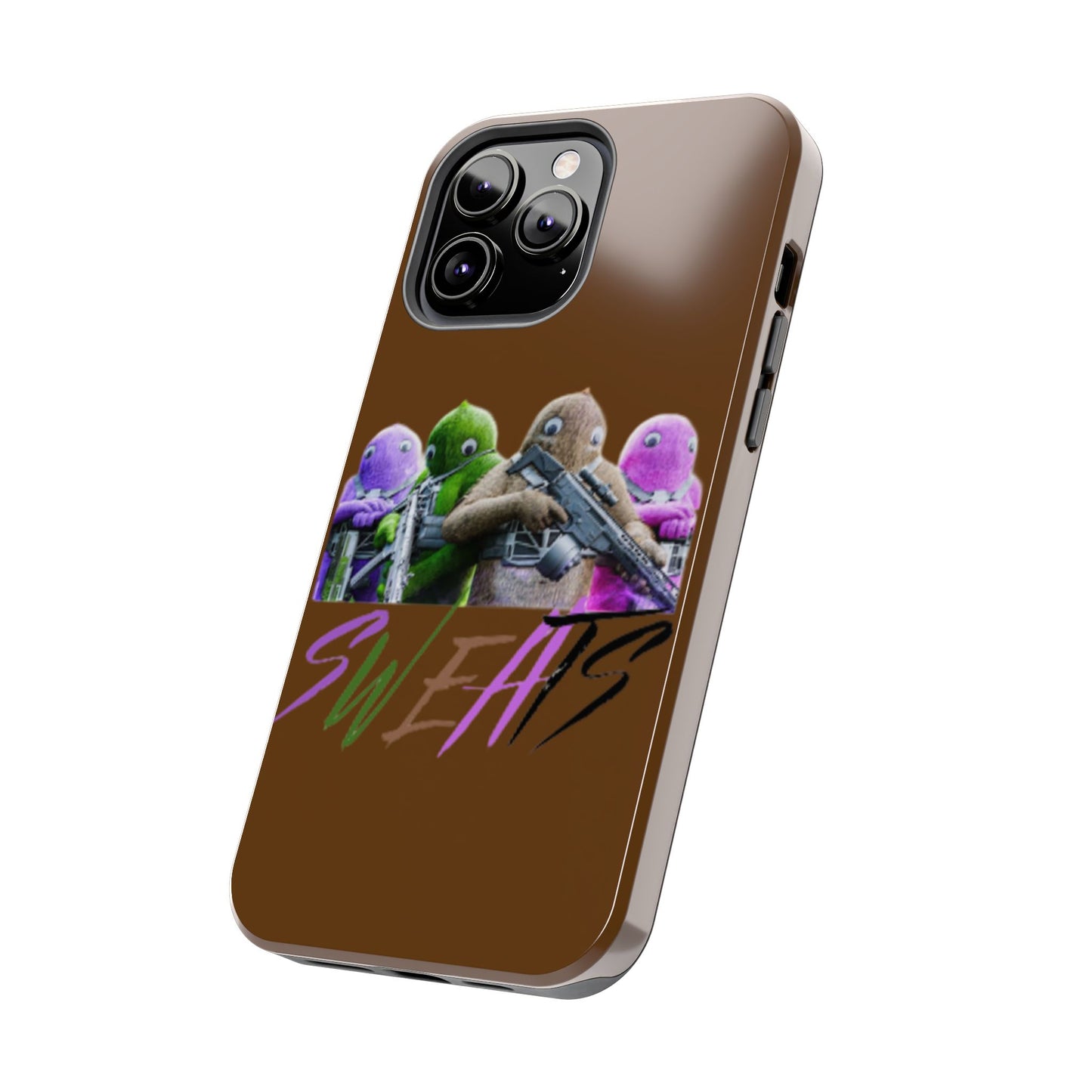 Cool Cartoon-Inspired Tough Phone Case - 'SWEATS'