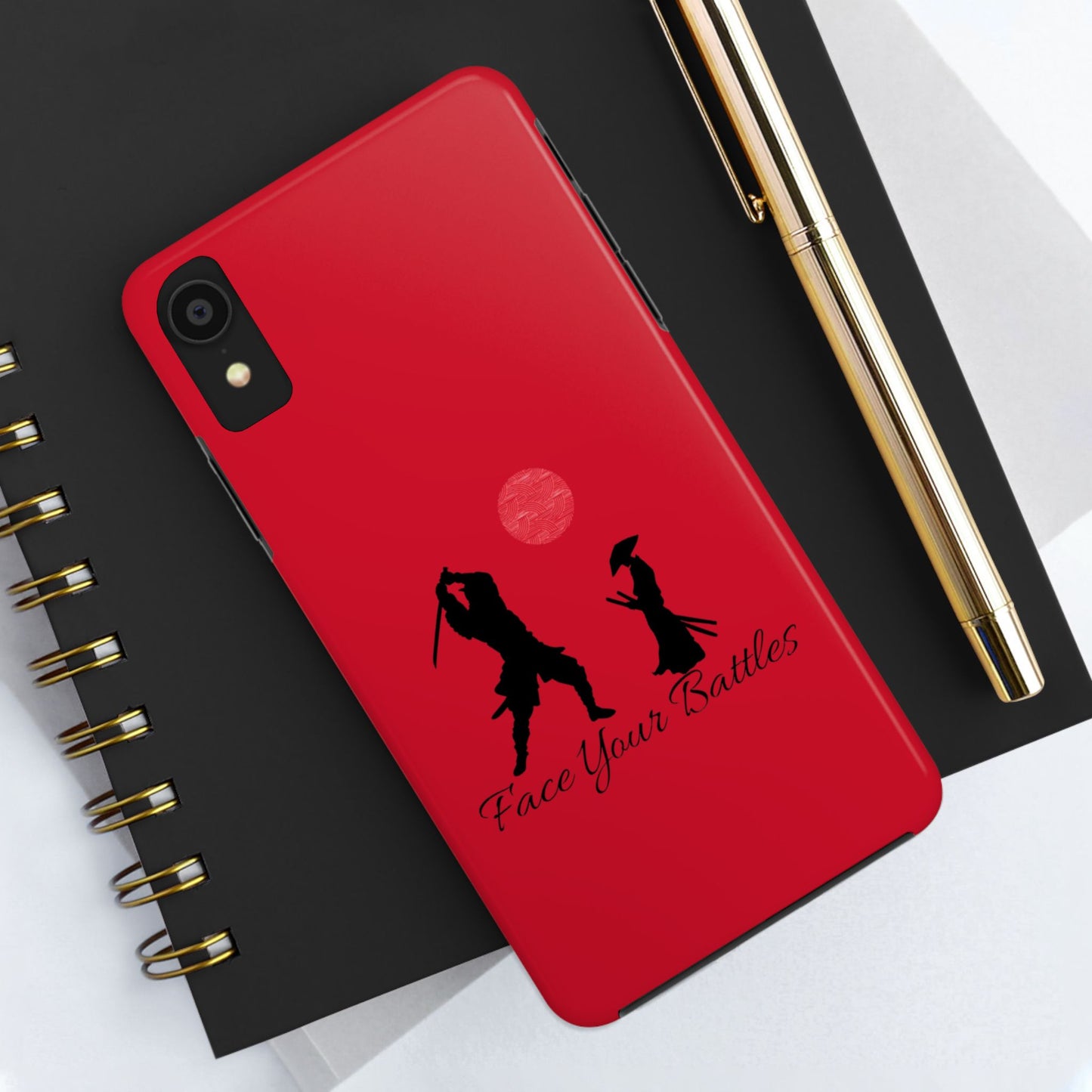 Phone case- Face Your Battles Tough Phone Case - Durable Protection