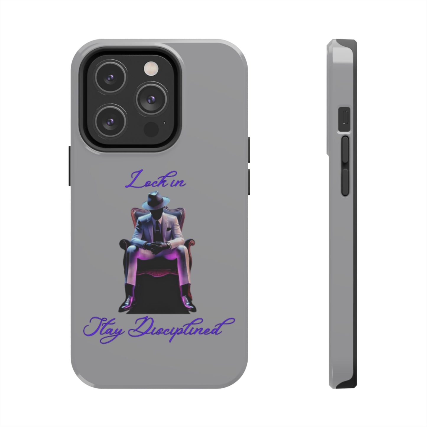 Phone case- Lock In, Stay Disciplined Tough Phone Case - Durable Protection