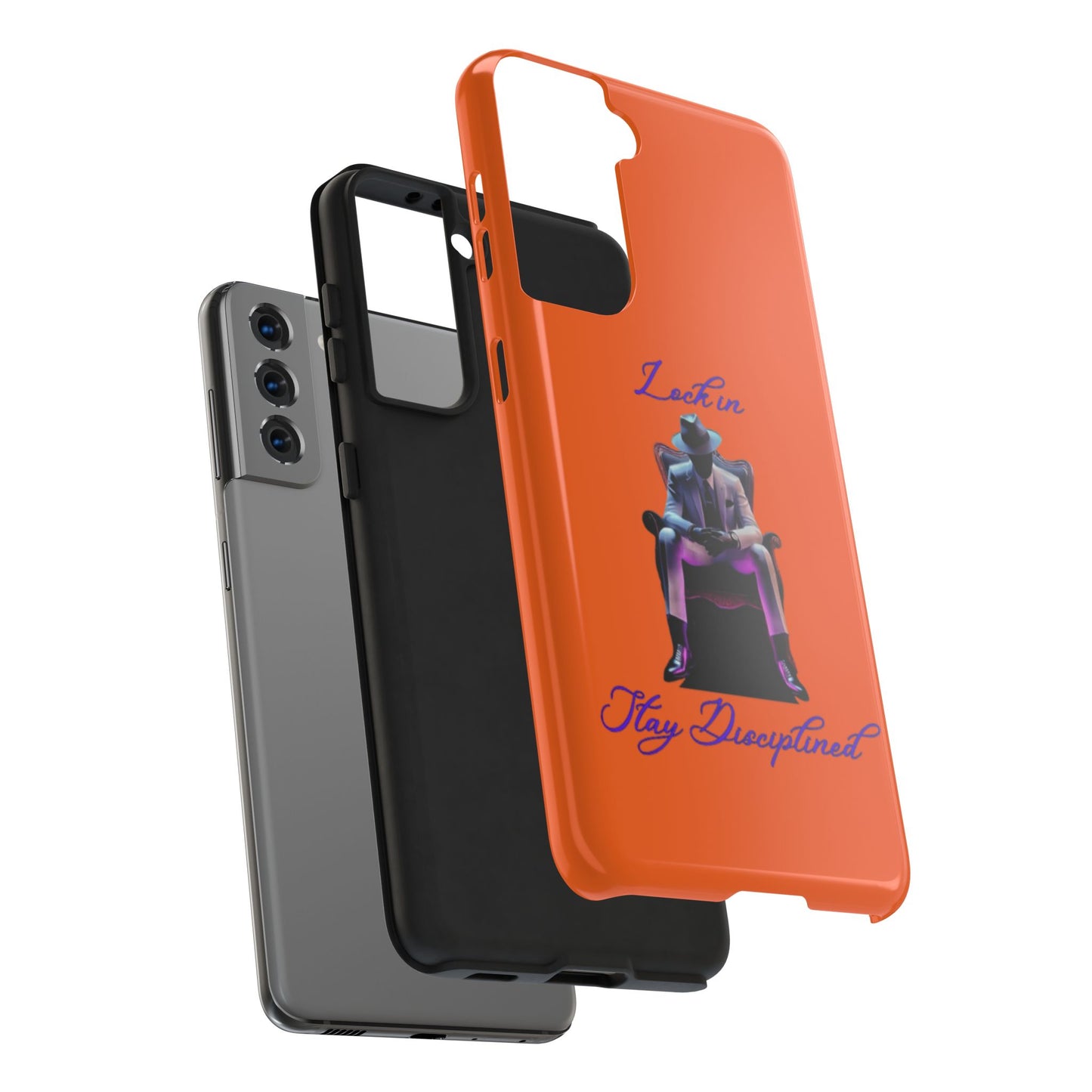 Phone case- Lock In, Stay discipline Tough Phone Case - Durable Protection