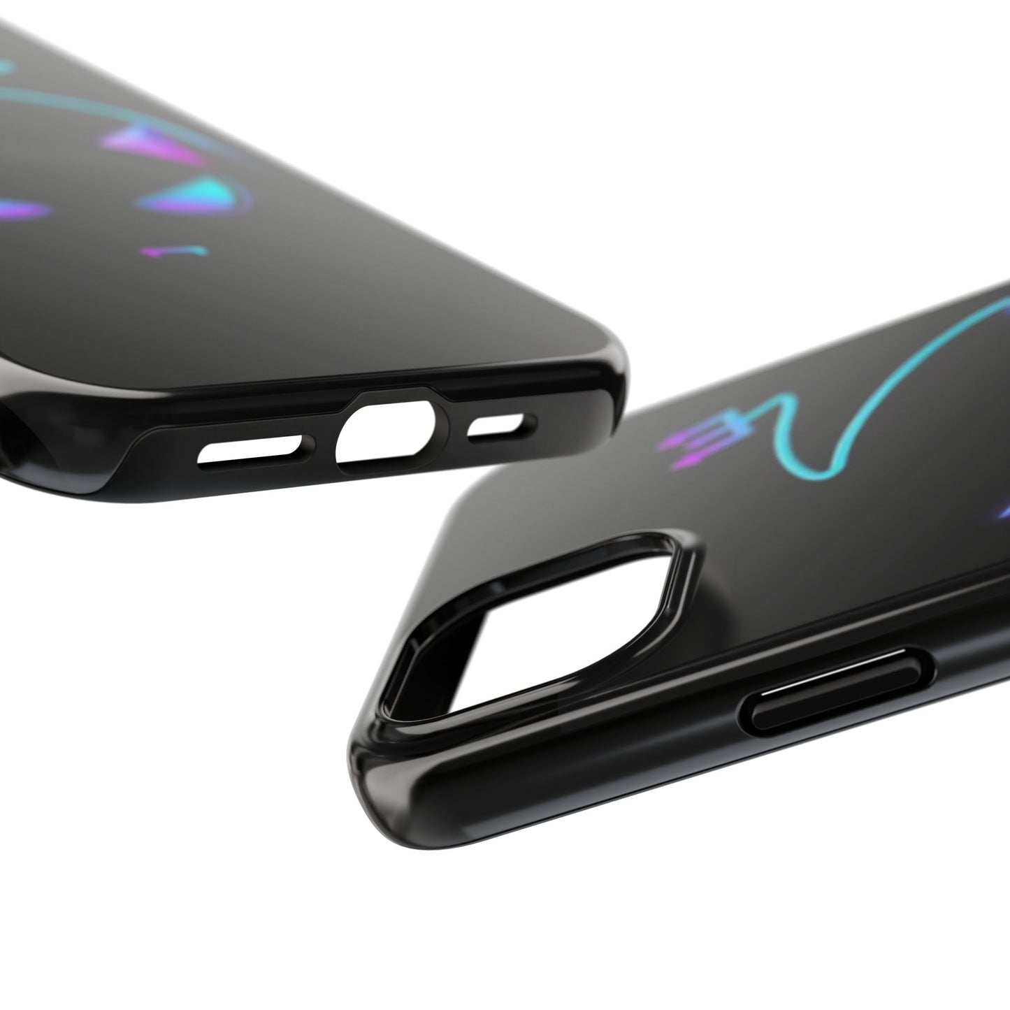 Demonic Cat Tough Phone Case - Cute & Edgy Phone Protection for Cat Lovers