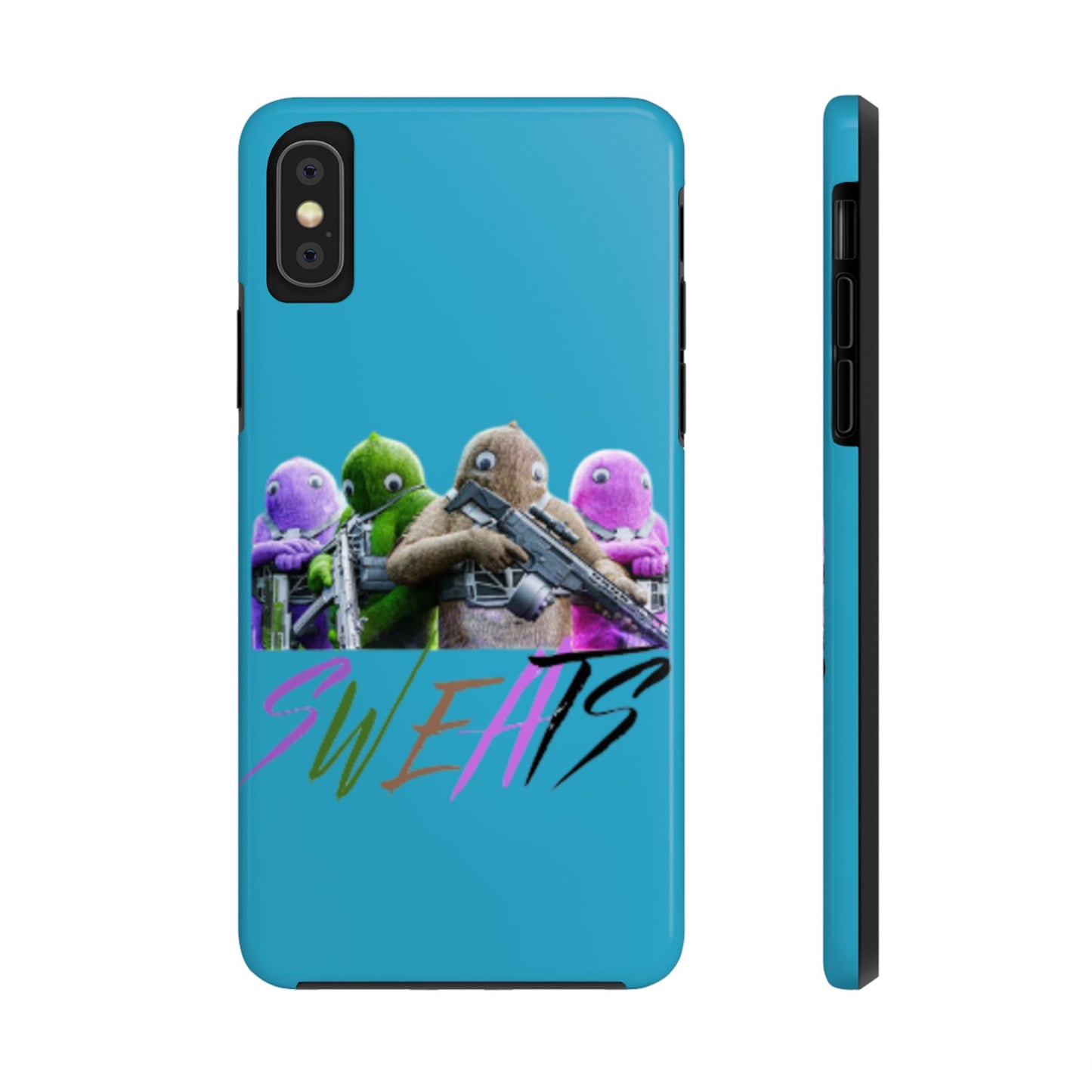 Cool Cartoon-Inspired Tough Phone Case - 'SWEATS'