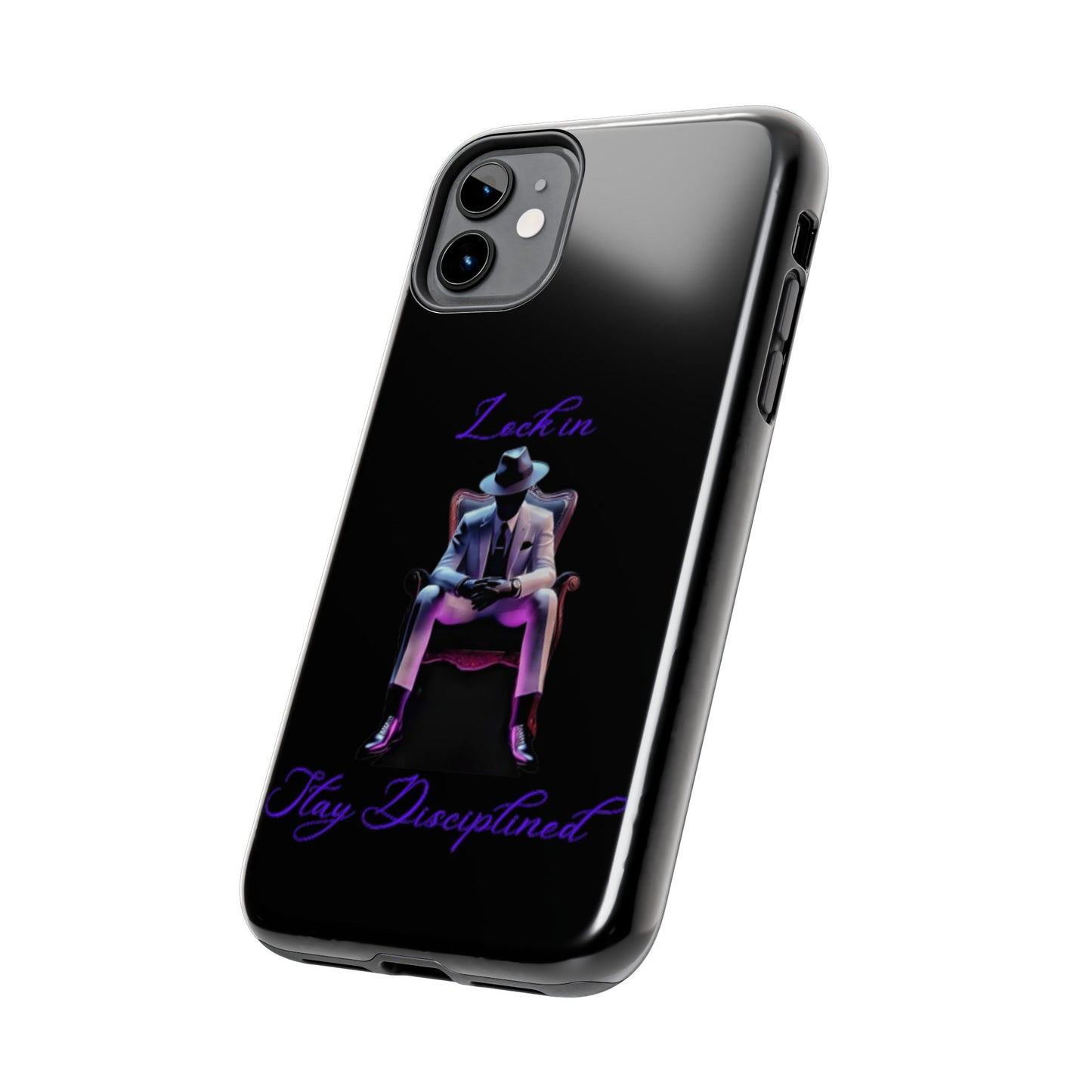 Phone case- Lock In, Stay DIsciplined Tough Phone Case - Durable Protection