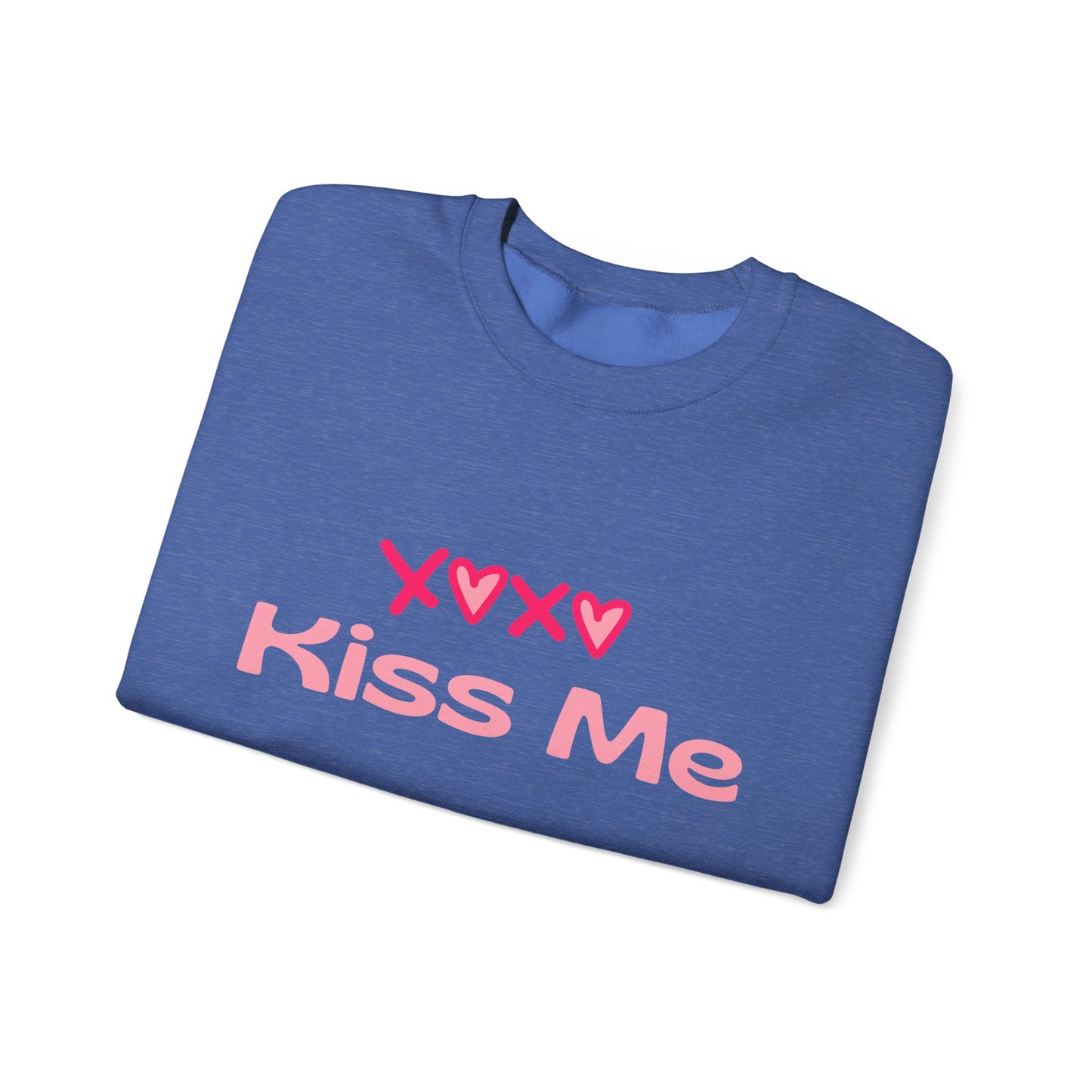 Kiss Me Heavy Blend Sweatshirt – Cute Gift for Women | Cozy & Romantic Pullover