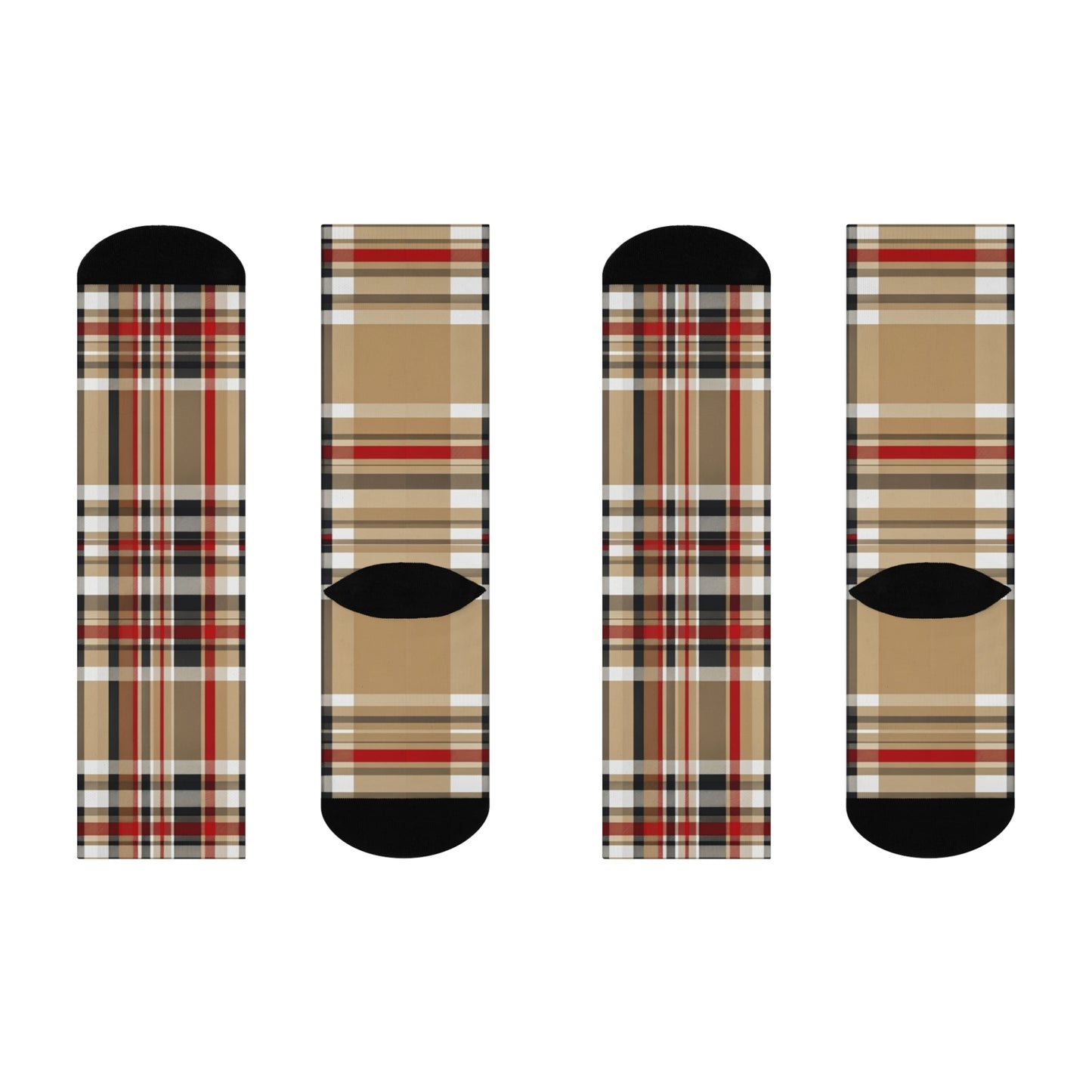 Cushioned Crew Socks Cute Pattern