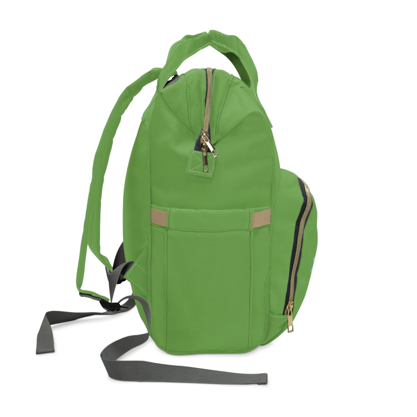 Sage Green Large Capacity Diaper Bag Backpack – Waterproof, Travel Baby Bag for Moms & Dads