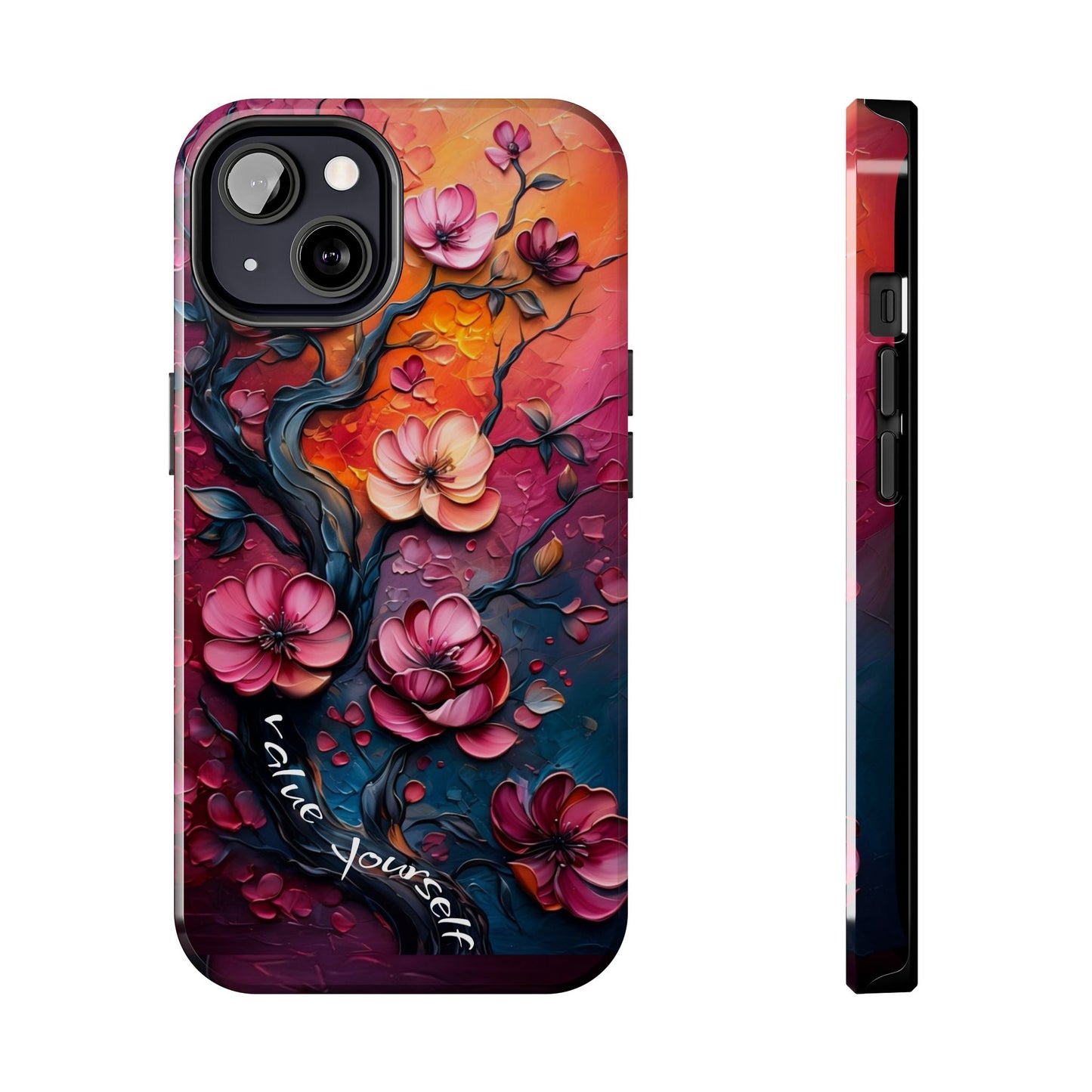 Value Yourself Floral Tough Phone Case