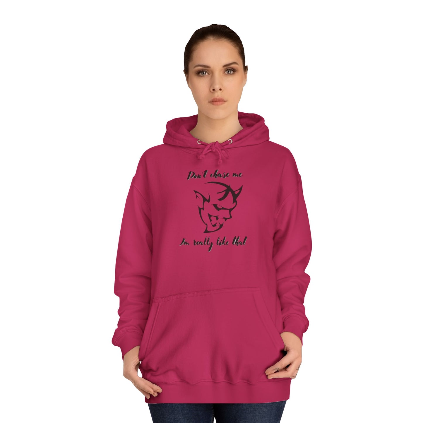 Lava Red "Don’t Chase Me, I’m Really Like That" Sweater – Bold Statement Pullover