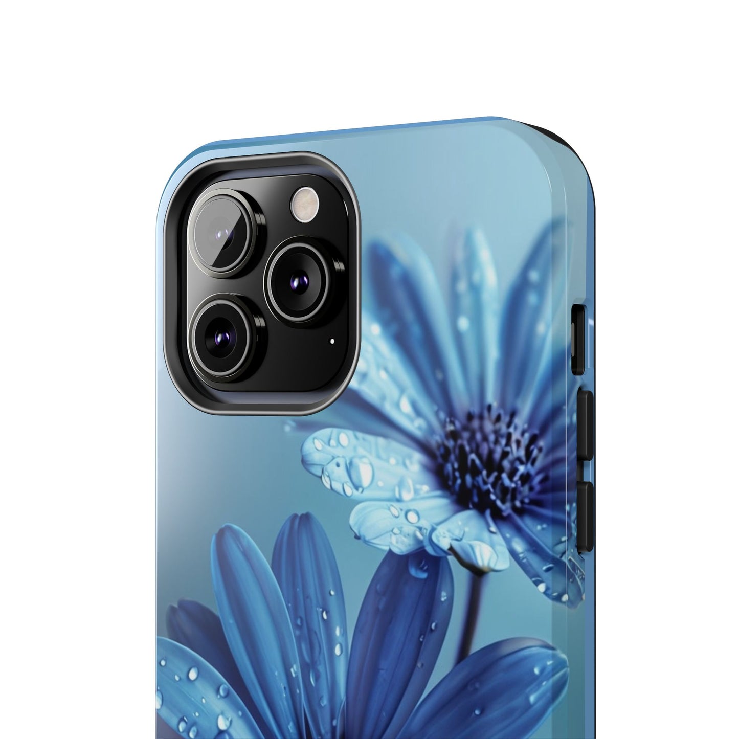 Blue Floral Tough Phone Case - Durable & Stylish Protection