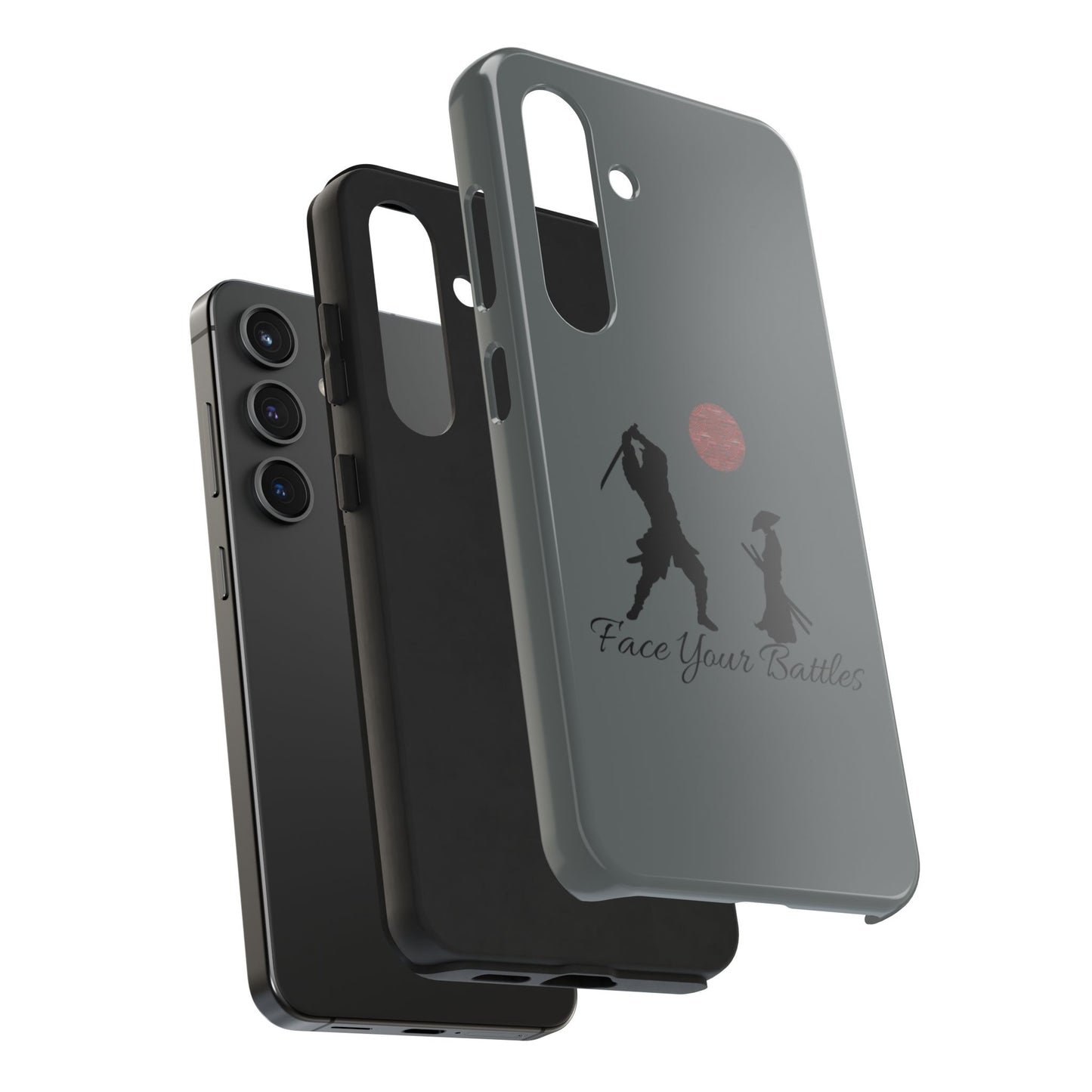 Phone case- Face Your Battles Tough Phone Case - Durable Protection