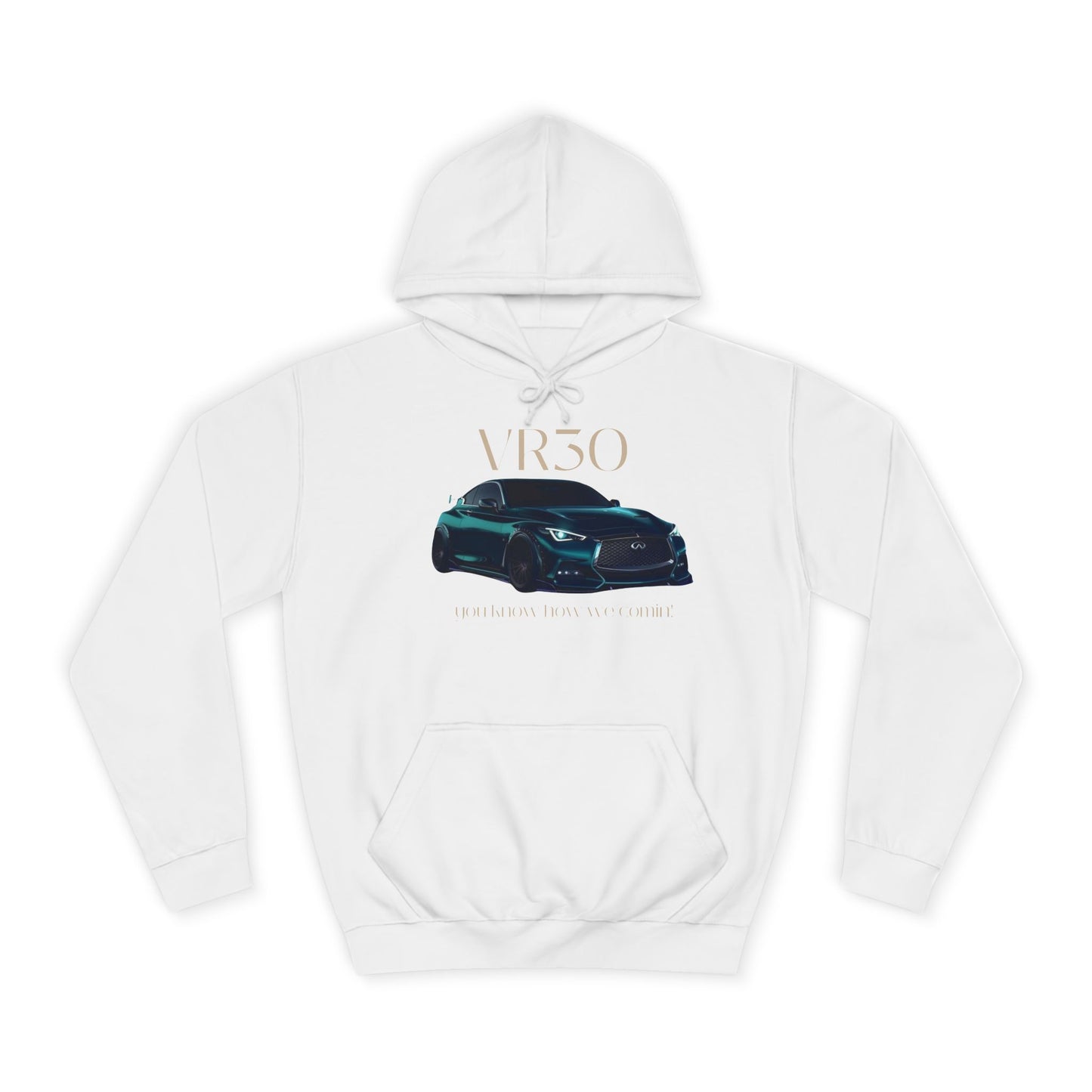 Pearl Glacier White Hoodie for Men– V3ro Sports Car Inspired Graphic Apparel