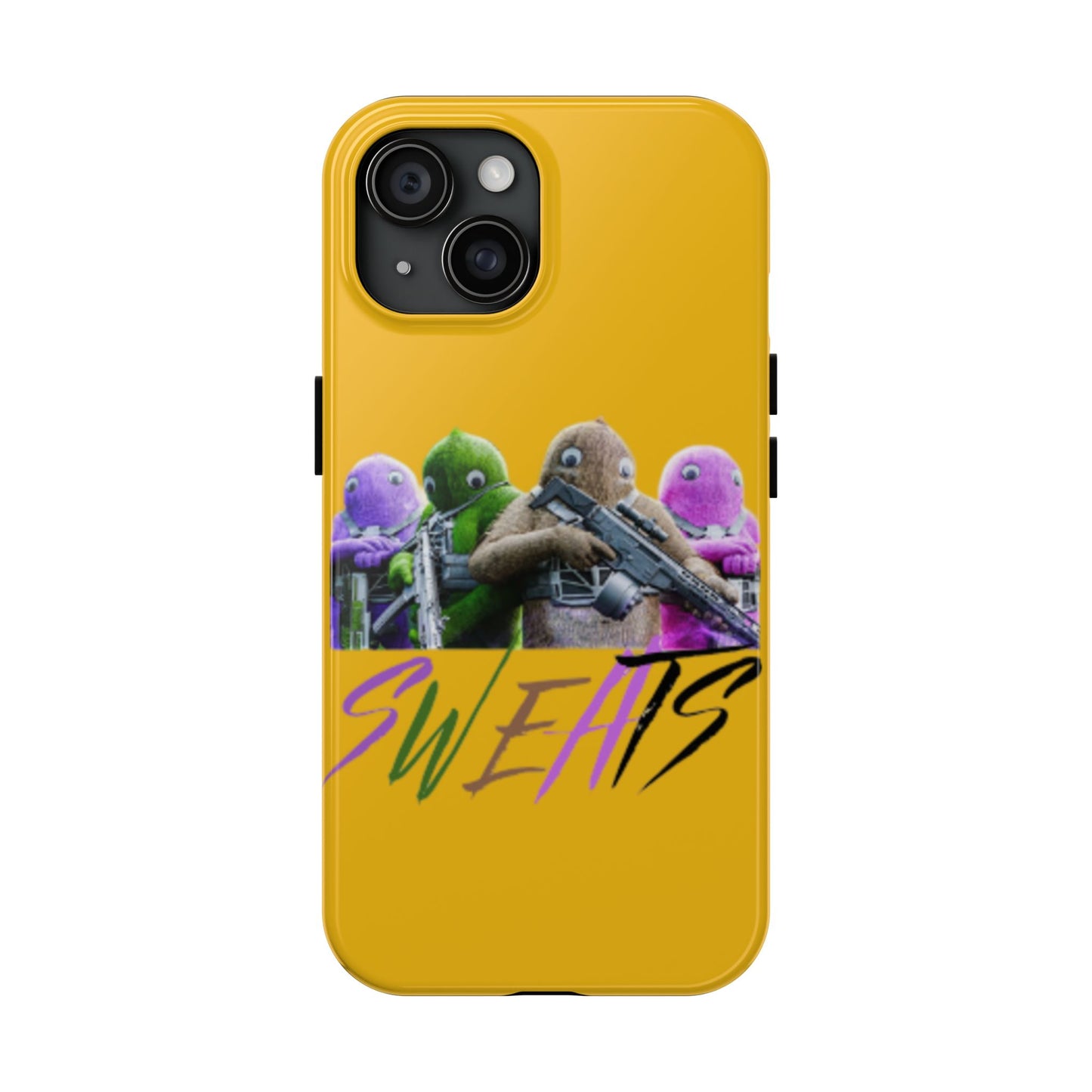 Cool Cartoon-Inspired Tough Phone Case - 'SWEATS'