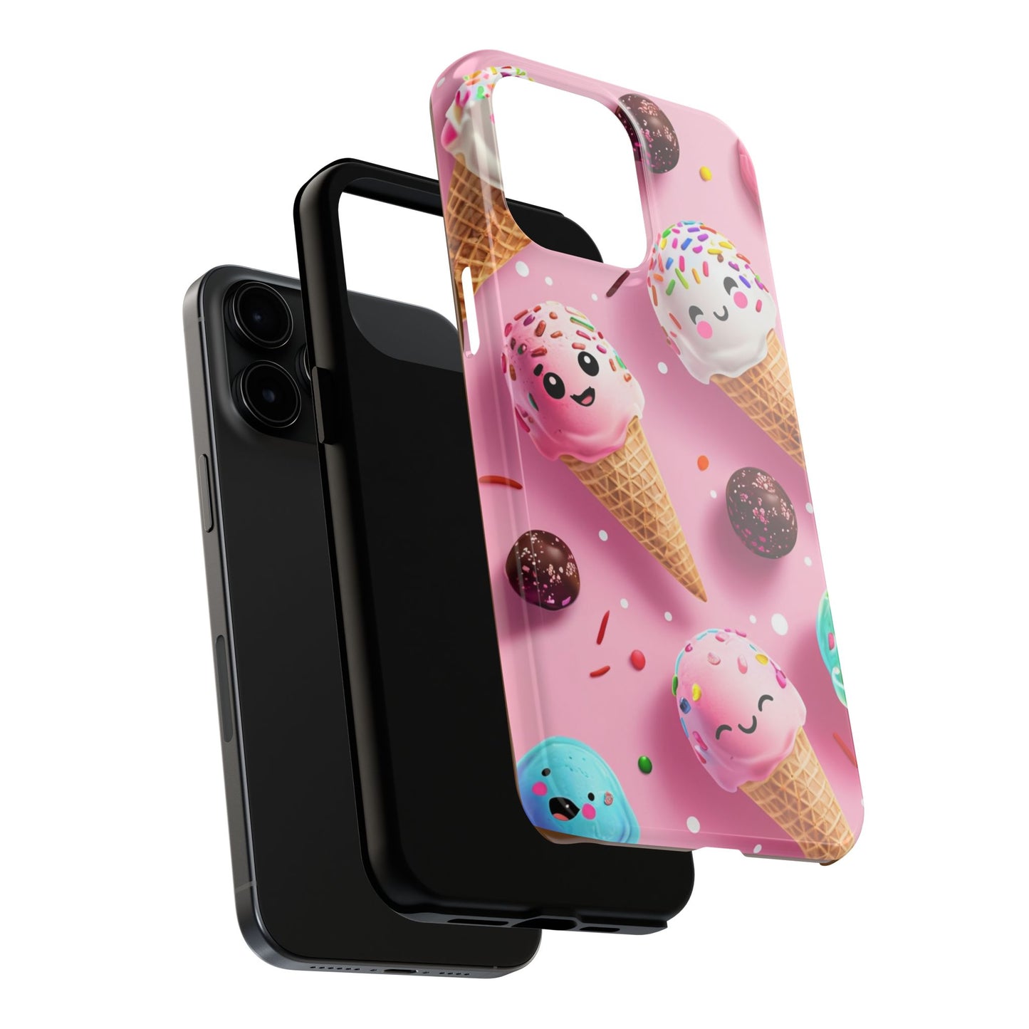 Tough Phone Cases Cute Ice Cream Design