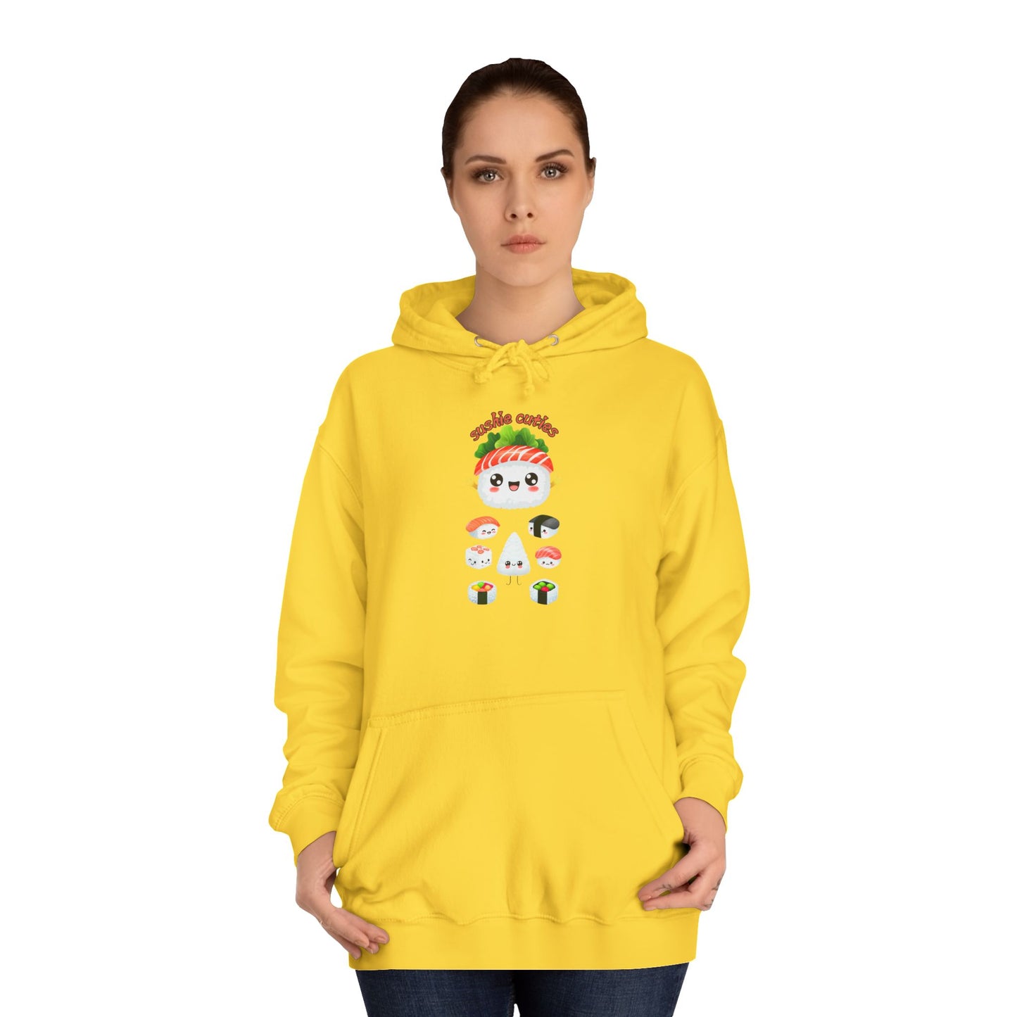 π£ Cute Sushi Characters White Sweater β Cozy & Fun for Men & Women! π£