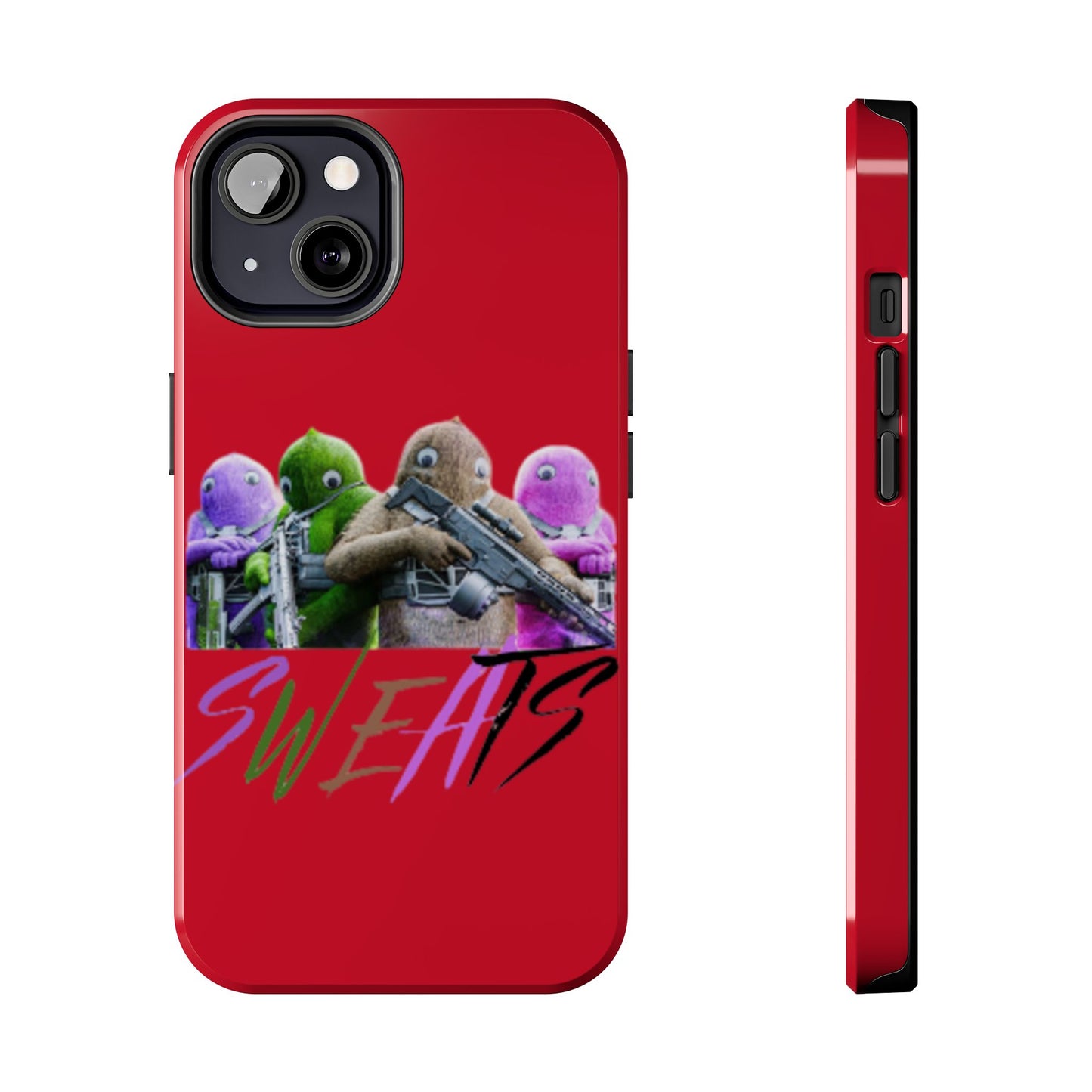 Cool Cartoon-Inspired Tough Phone Case - 'SWEATS'