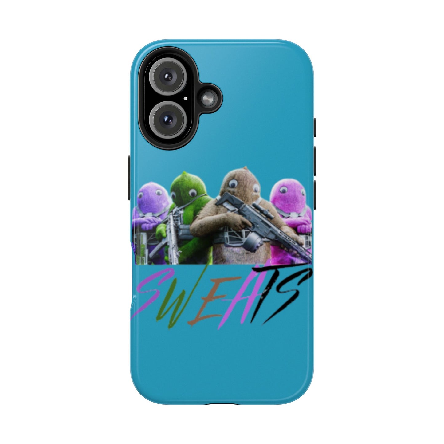 Cool Cartoon-Inspired Tough Phone Case - 'SWEATS'