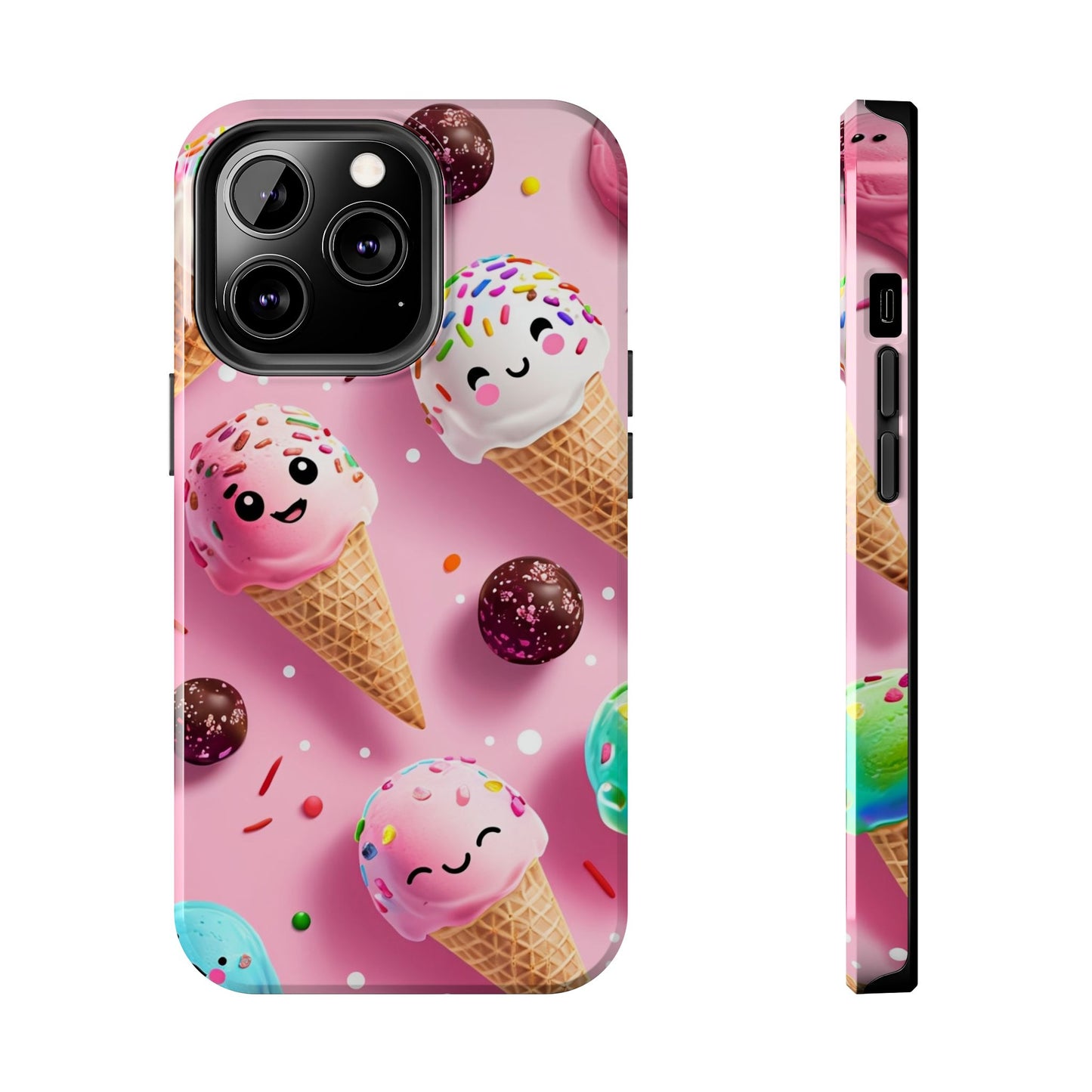 Tough Phone Cases Cute Ice Cream Design