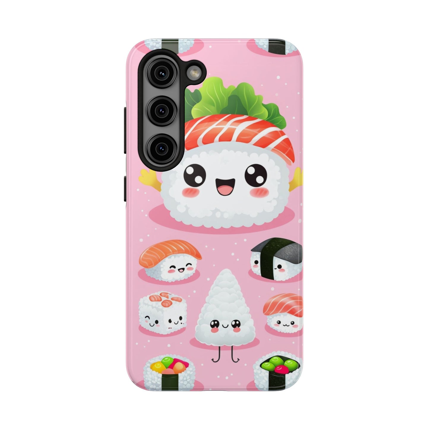 Adorable Sushi Tough Phone Case | Cute Kawaii Design for Food Lovers