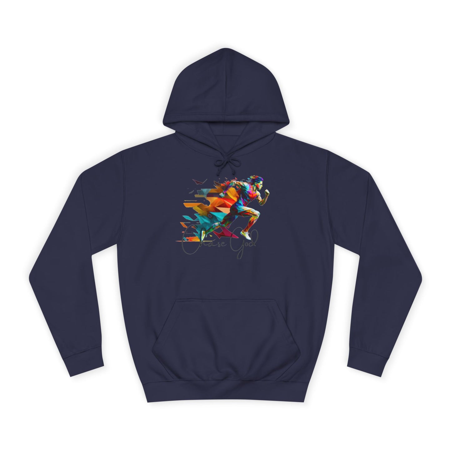 Angel White Faith Hoodie for Men – "Chase God, Inspire & Elevate" Spiritual Motivation Wear