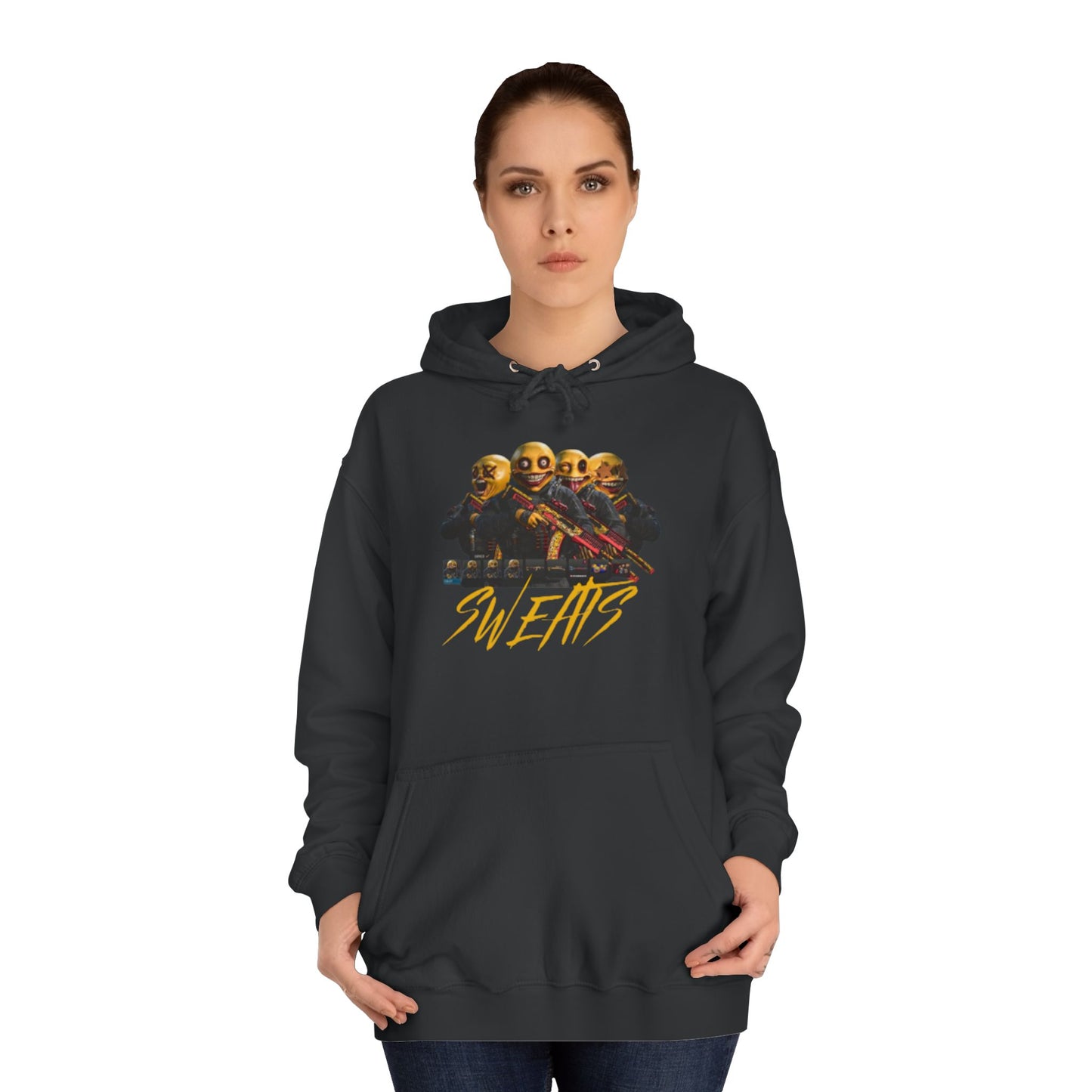 Slate Grey Men’s Casual Pullover – "Sweats Design" Athletic Fit Hoodie with Drawstrings & Kangaroo Pocket