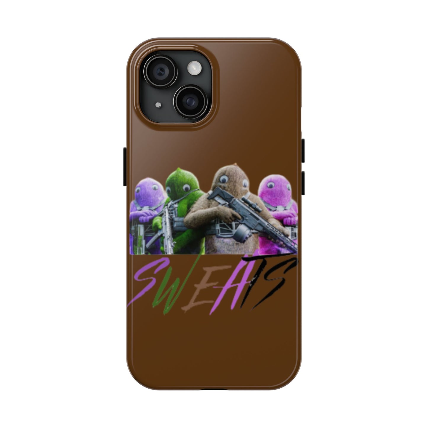 Cool Cartoon-Inspired Tough Phone Case - 'SWEATS'