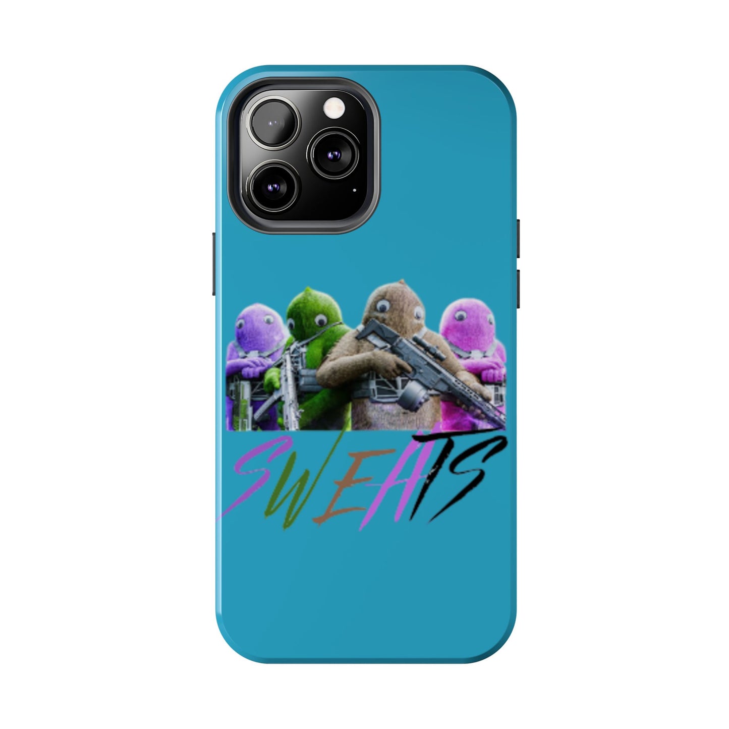 Cool Cartoon-Inspired Tough Phone Case - 'SWEATS'