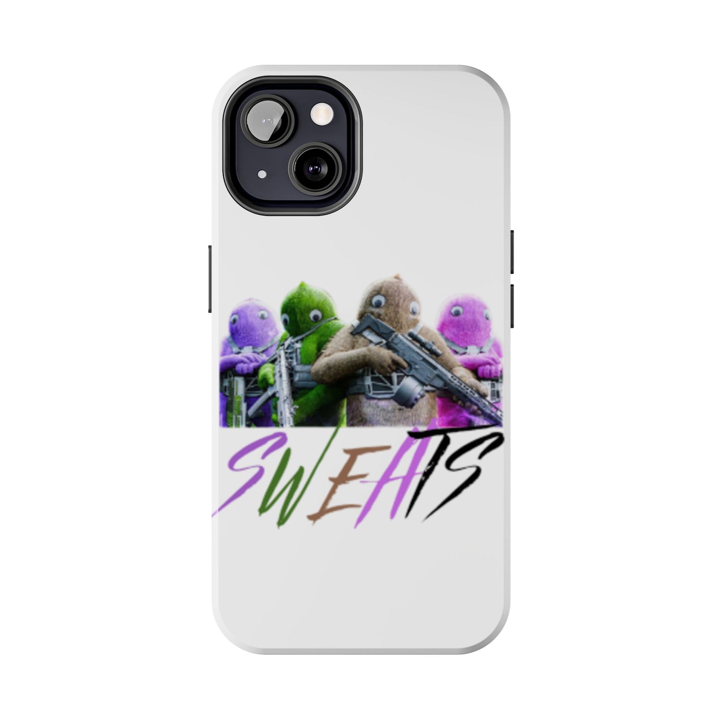 Cool Cartoon-Inspired Tough Phone Case - 'SWEATS'