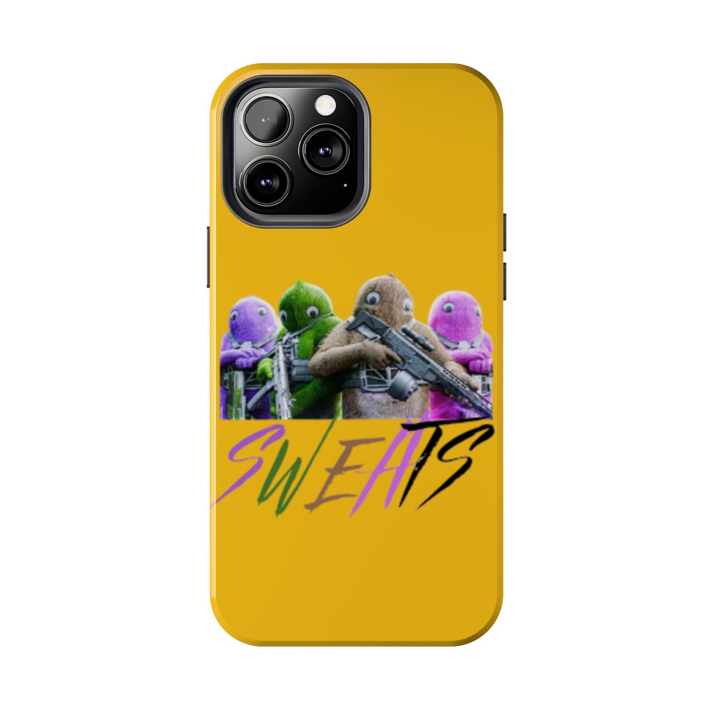 Cool Cartoon-Inspired Tough Phone Case - 'SWEATS'