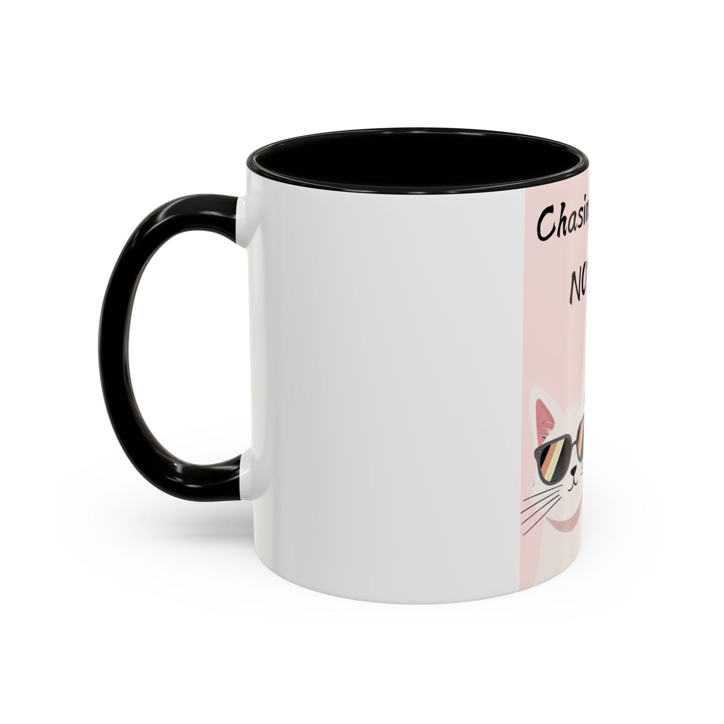 Whimsical Cat Coffee Mug - 'Chasing Dreams NOT Mice' - Perfect for Cat Lovers