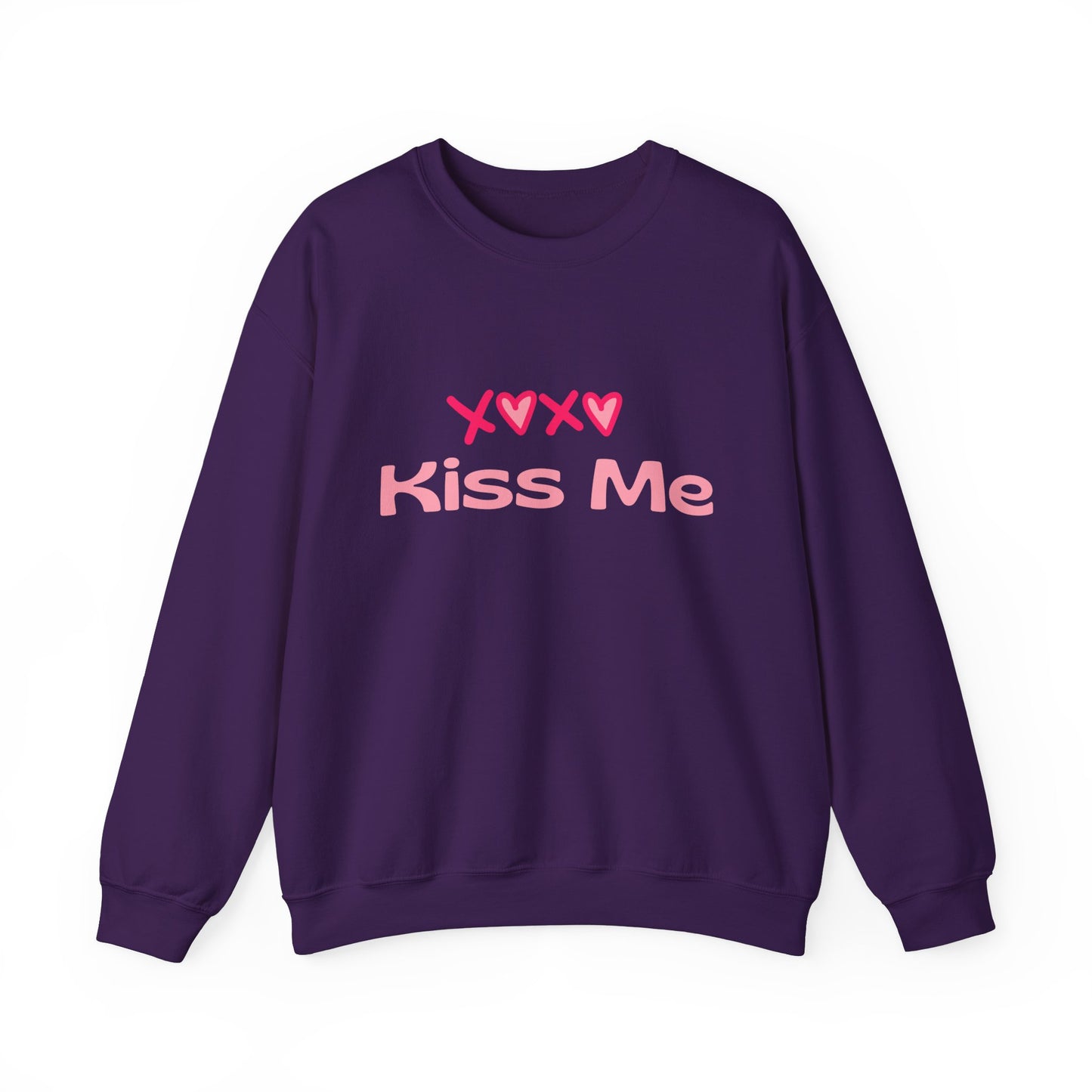 Kiss Me Heavy Blend Sweatshirt – Cute Gift for Women | Cozy & Romantic Pullover