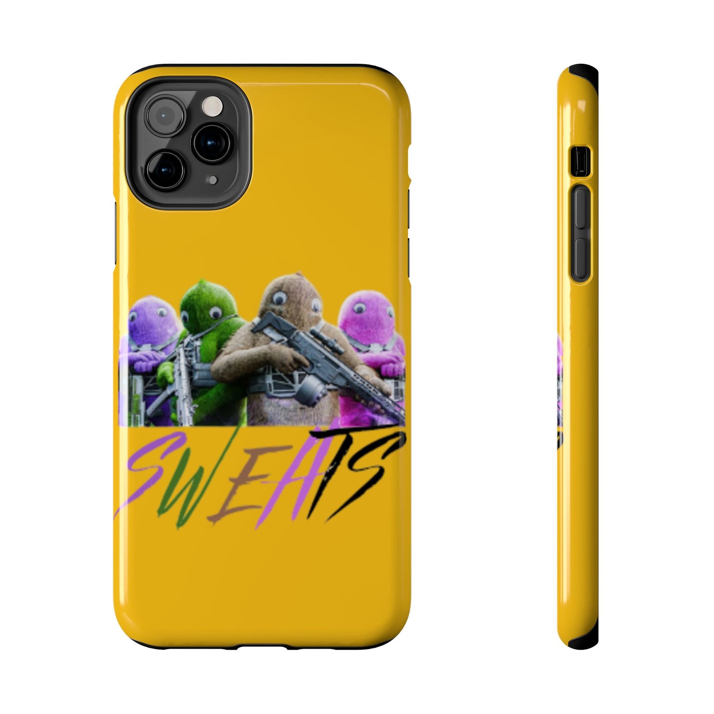 Cool Cartoon-Inspired Tough Phone Case - 'SWEATS'