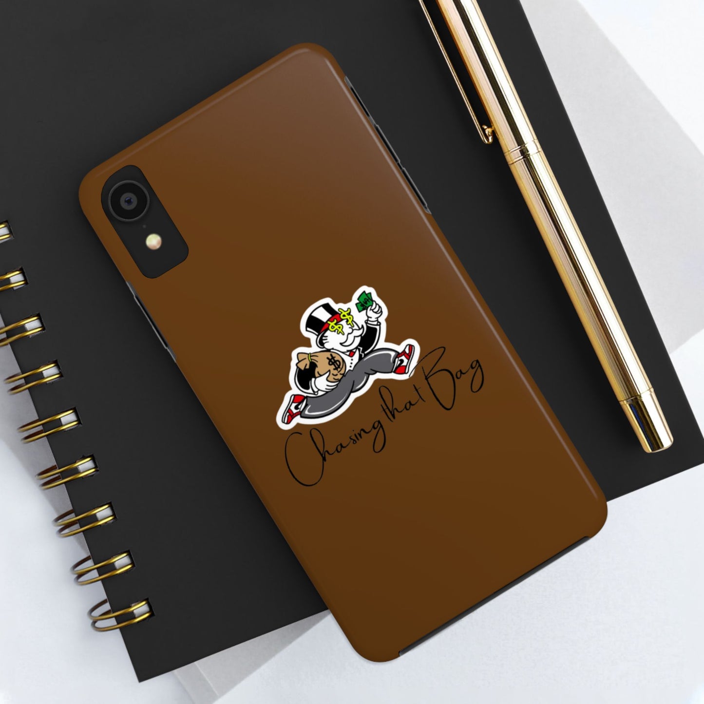 Phone Case- Chasing That Bag Tough Case- Durable Protection