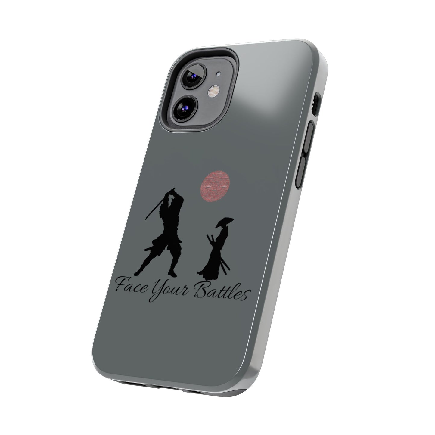 Phone case- Face Your Battles Tough Phone Case - Durable Protection