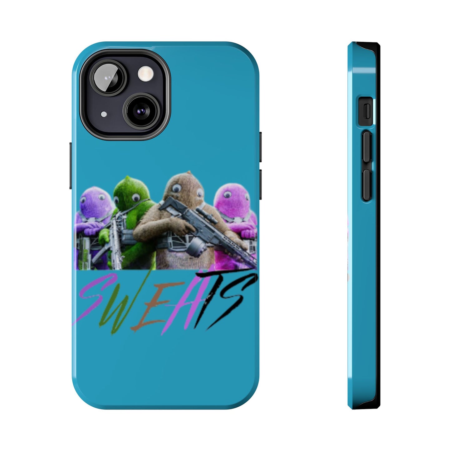 Cool Cartoon-Inspired Tough Phone Case - 'SWEATS'