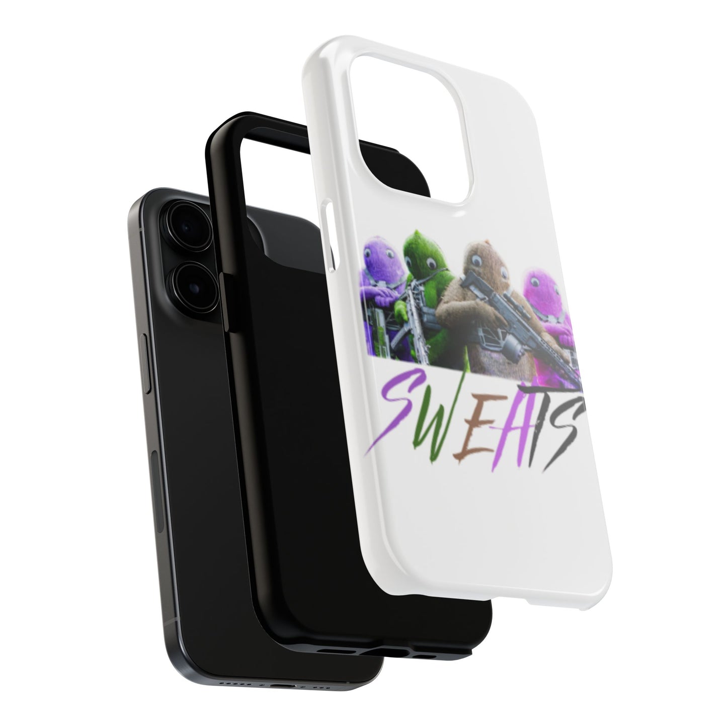 Cool Cartoon-Inspired Tough Phone Case - 'SWEATS'