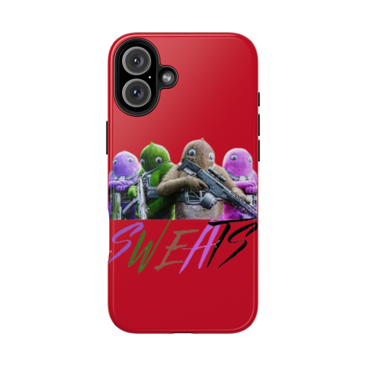 Cool Cartoon-Inspired Tough Phone Case - 'SWEATS'