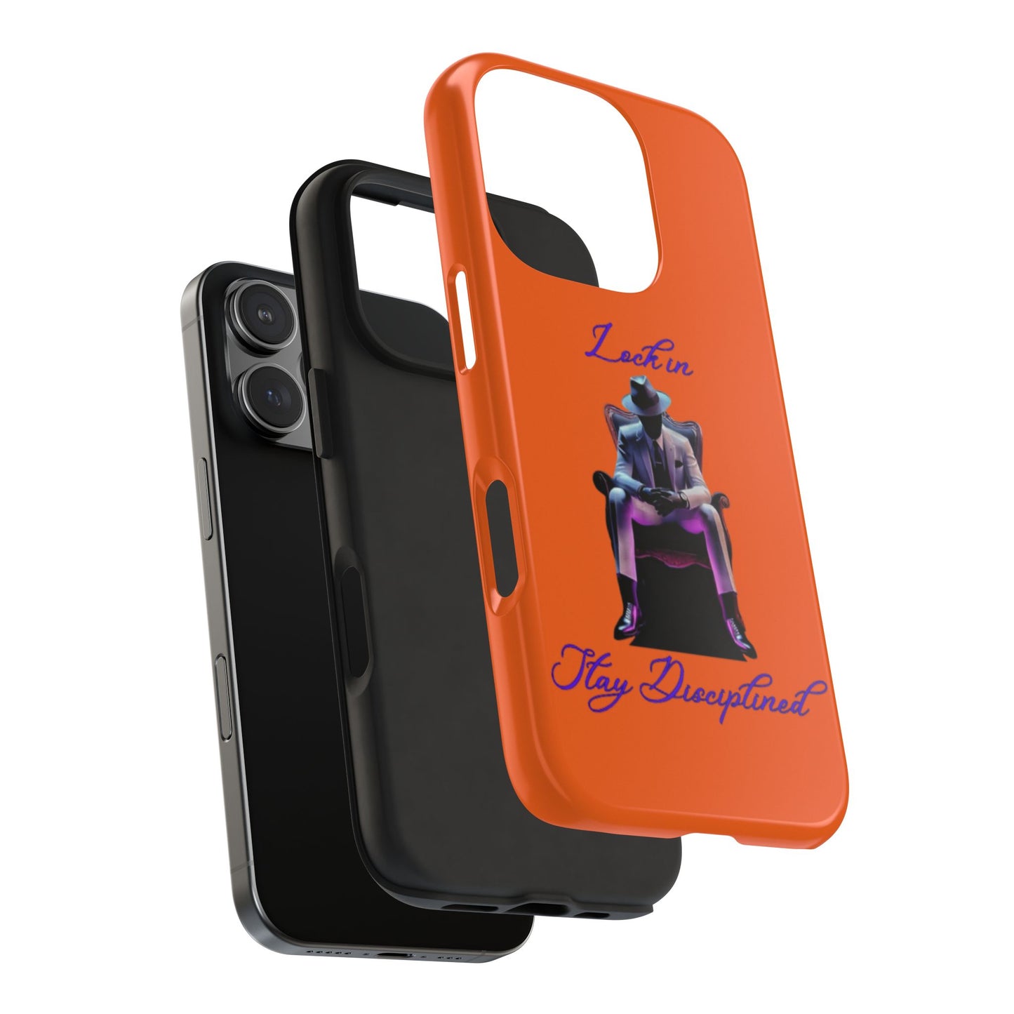 Phone case- Lock In, Stay discipline Tough Phone Case - Durable Protection