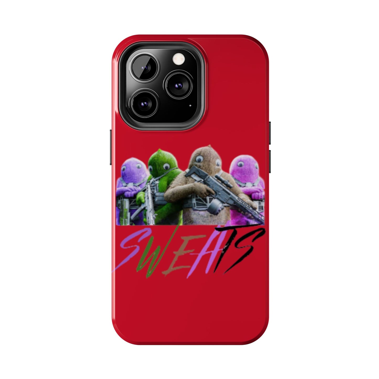 Cool Cartoon-Inspired Tough Phone Case - 'SWEATS'