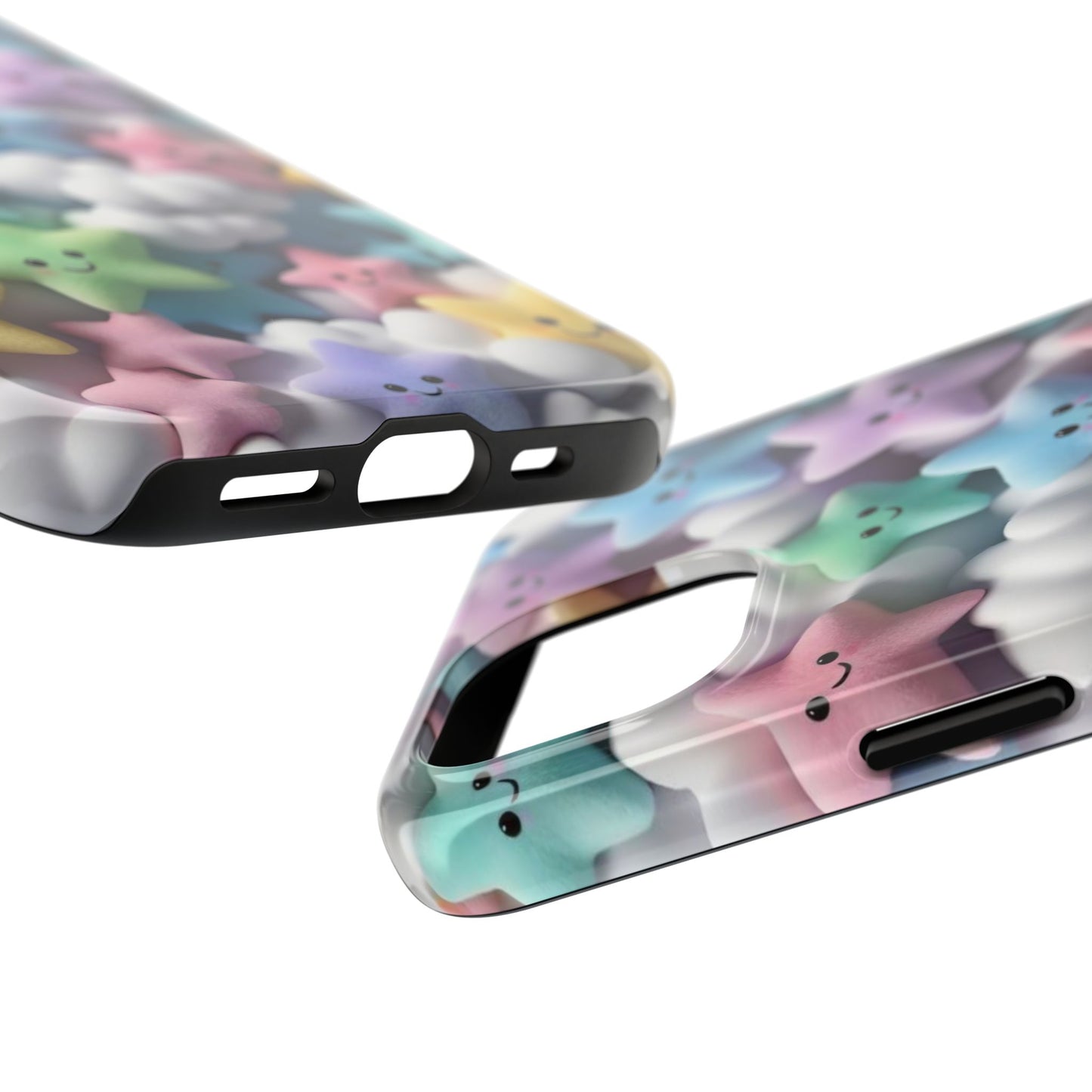 "Kawaii Starry Sky Phone Case – Tough & Durable Protection with Cute Cloud Design for iPhone & Android"