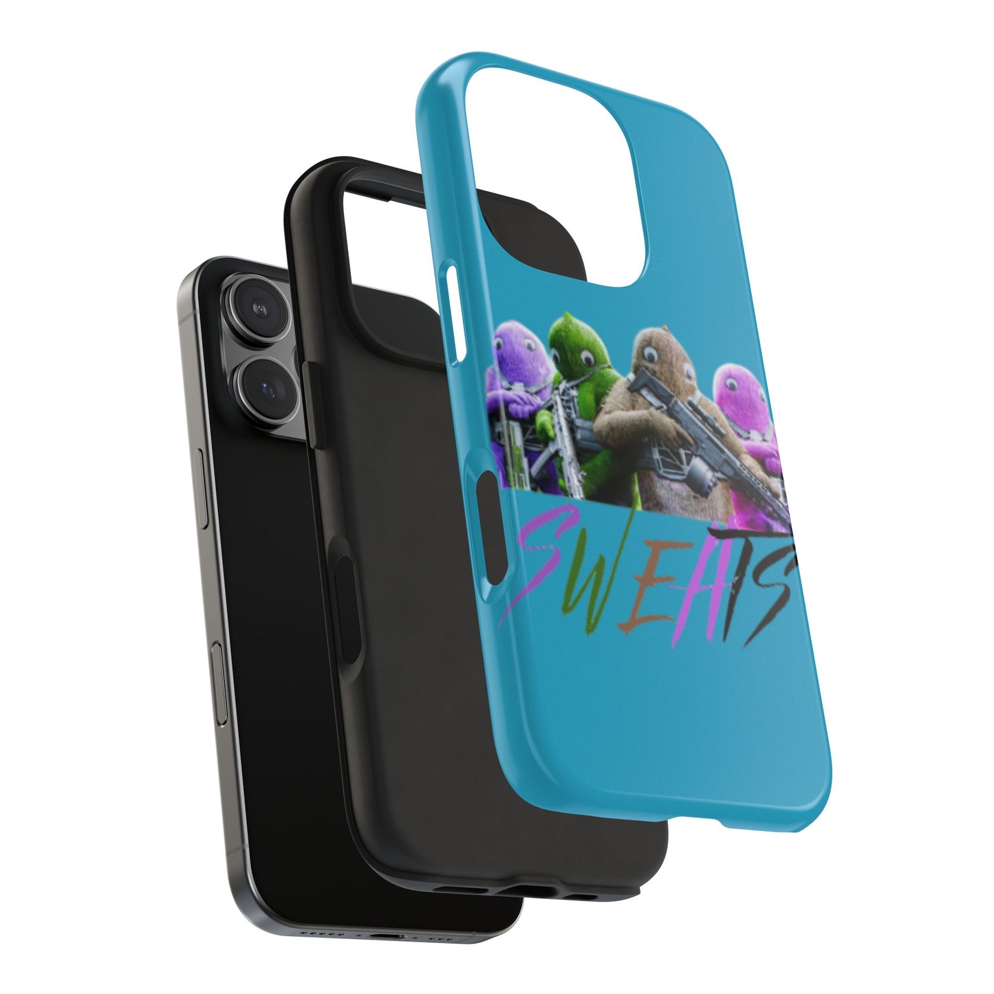 Cool Cartoon-Inspired Tough Phone Case - 'SWEATS'