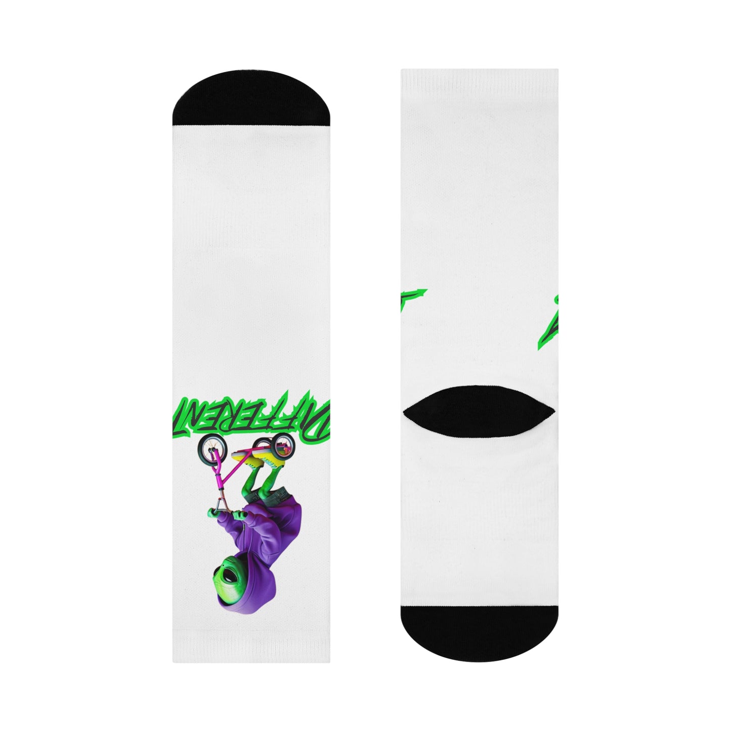 Cushioned Crew Socks- Alien, Different