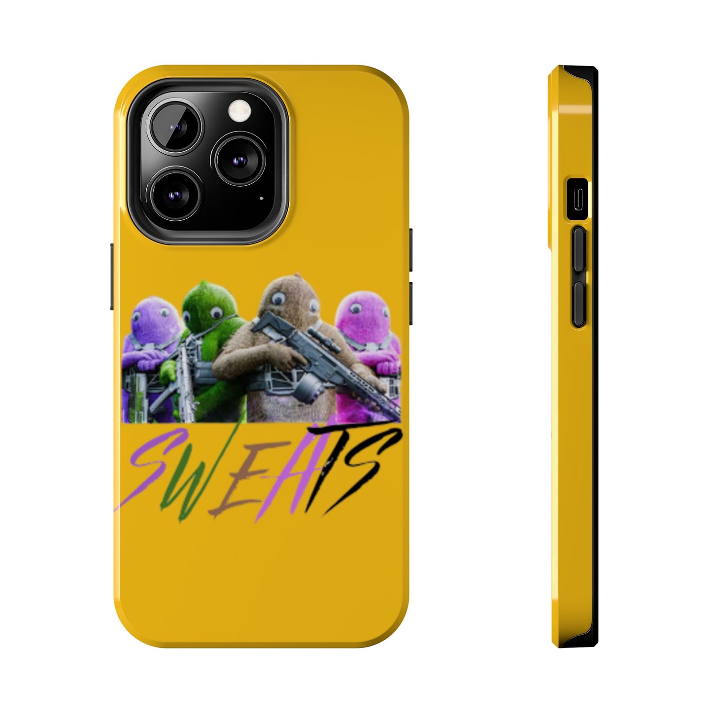 Cool Cartoon-Inspired Tough Phone Case - 'SWEATS'