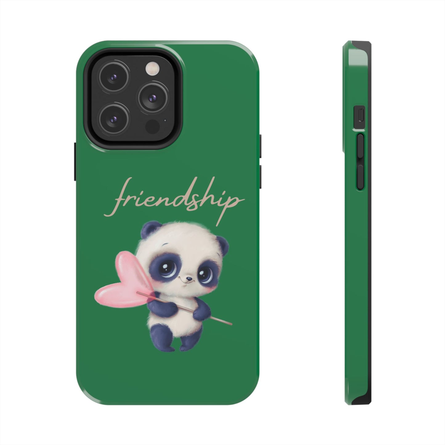 Phone case- Cute Panda Friendship Tough Phone Case - Durable Protection