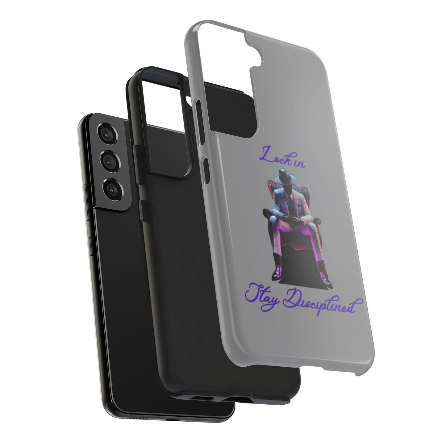 Phone case- Lock In, Stay Disciplined Tough Phone Case - Durable Protection