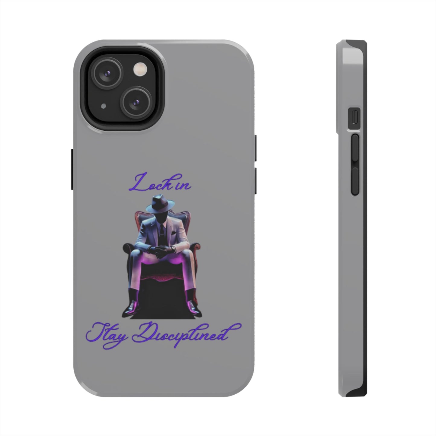 Phone case- Lock In, Stay Disciplined Tough Phone Case - Durable Protection