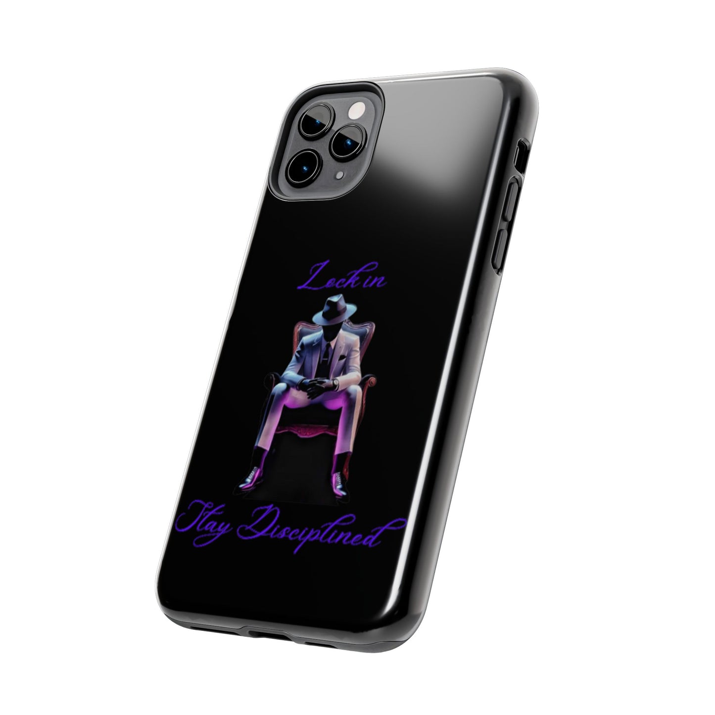 Phone case- Lock In, Stay DIsciplined Tough Phone Case - Durable Protection