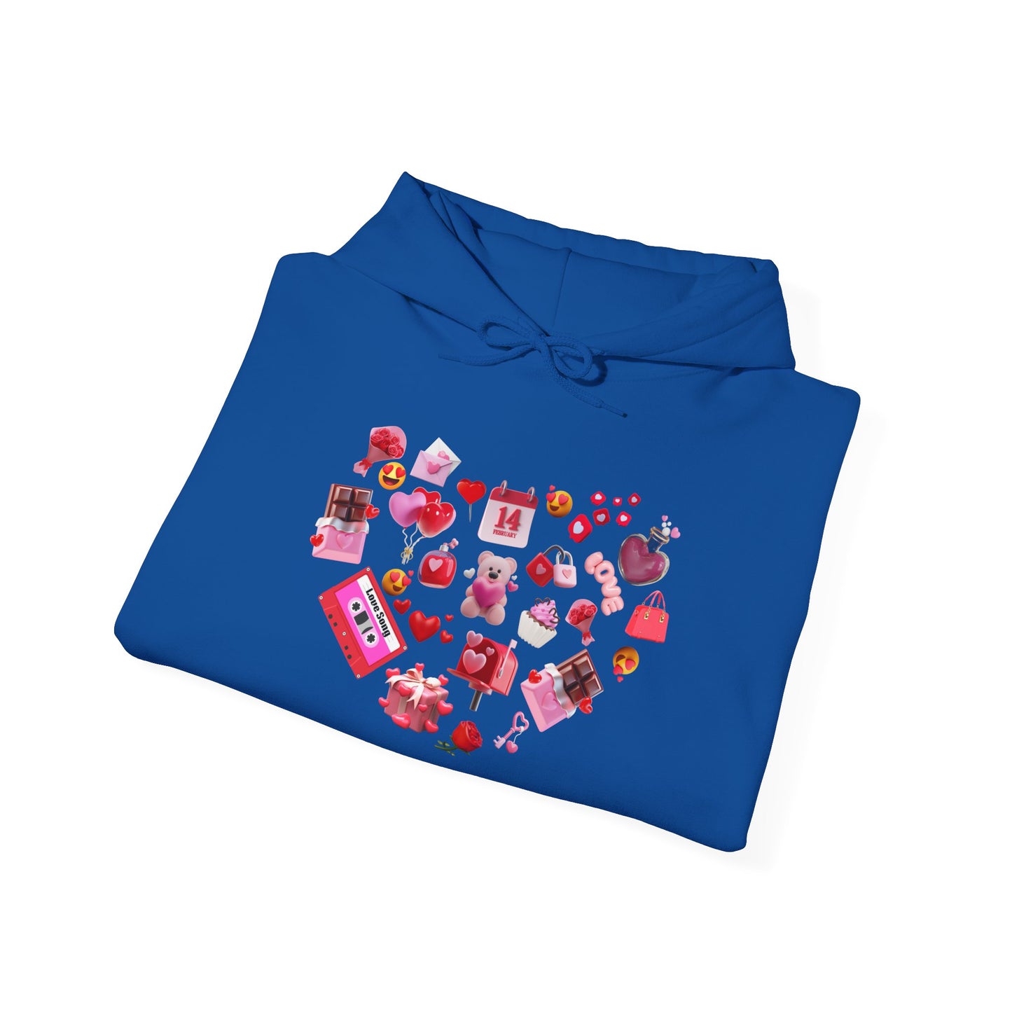 Sweetheart Sky Blue Hoodie for Men & Women – Love Heart Graphic Cozy Couples Wear