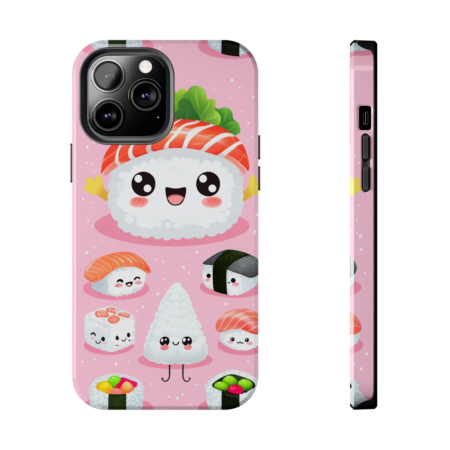 Adorable Sushi Tough Phone Case | Cute Kawaii Design for Food Lovers