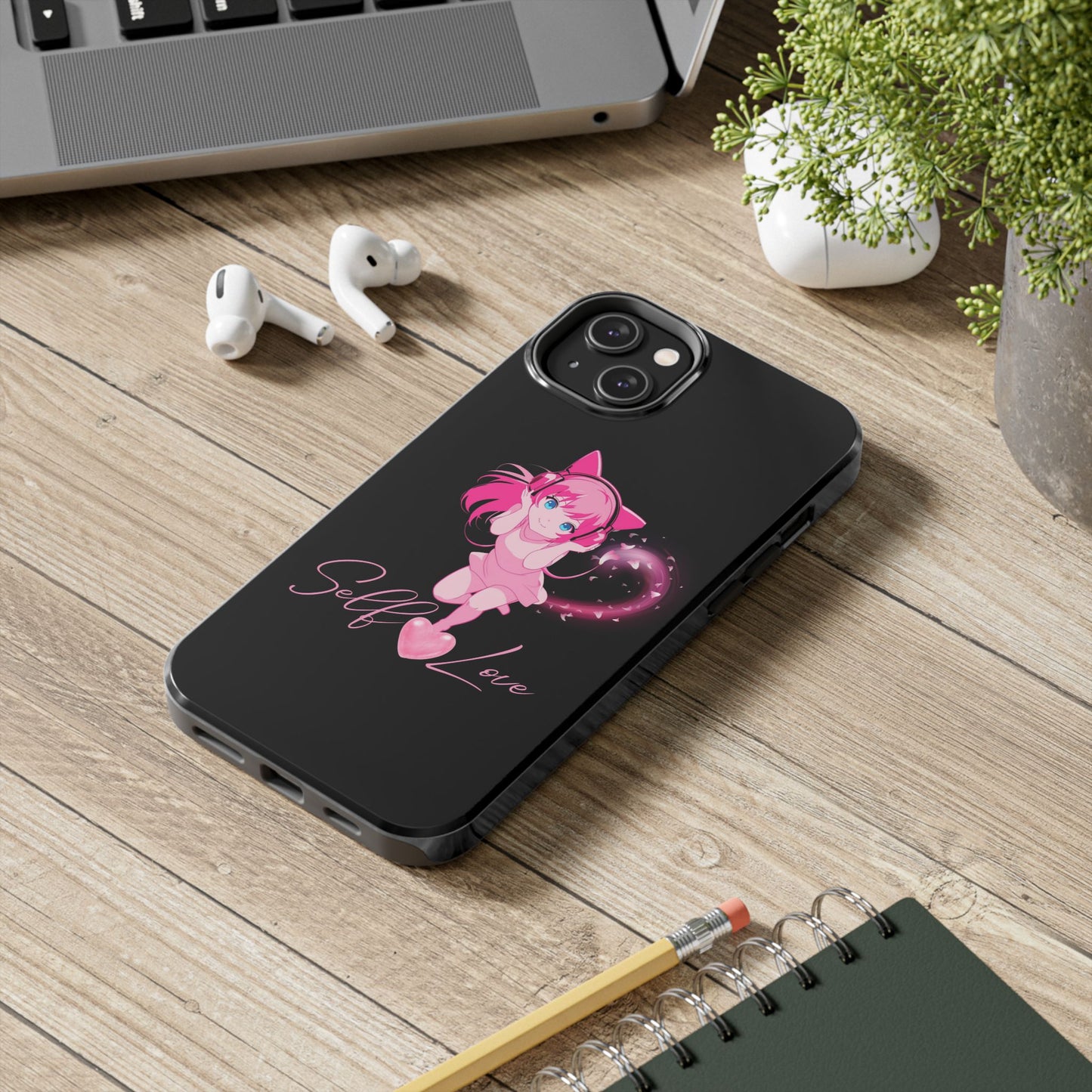 Self Love Tough Phone Case for Anime Lovers