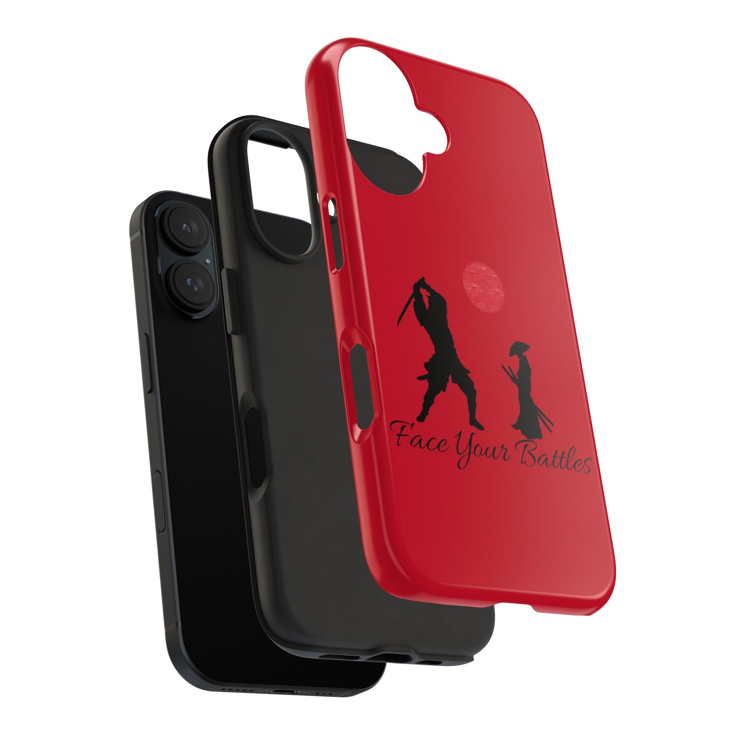 Phone case- Face Your Battles Tough Phone Case - Durable Protection
